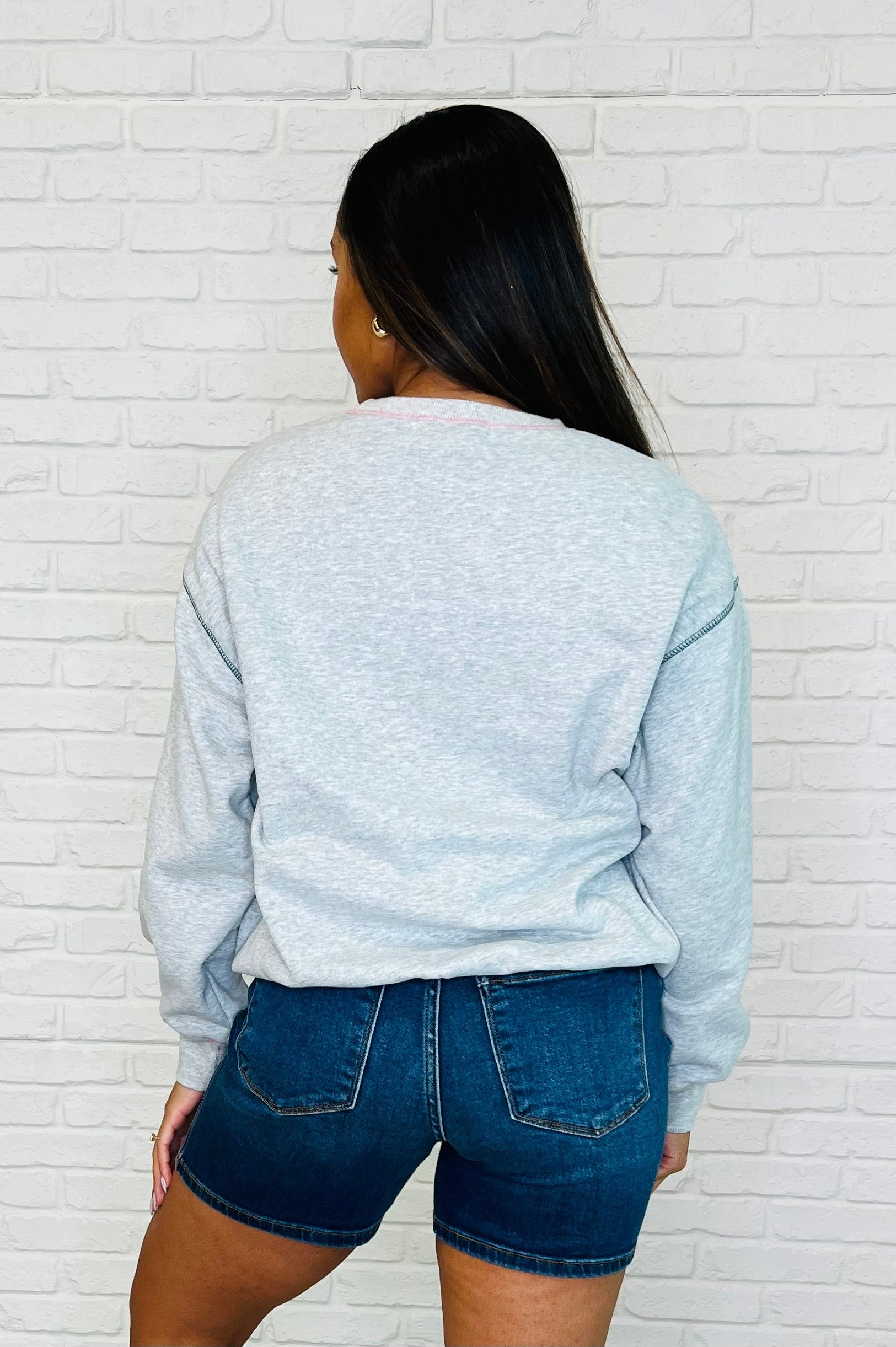 Country Club Pickle Ball Graphic Sweatshirt-Womens-Stay Foxy Boutique, Florissant, Missouri