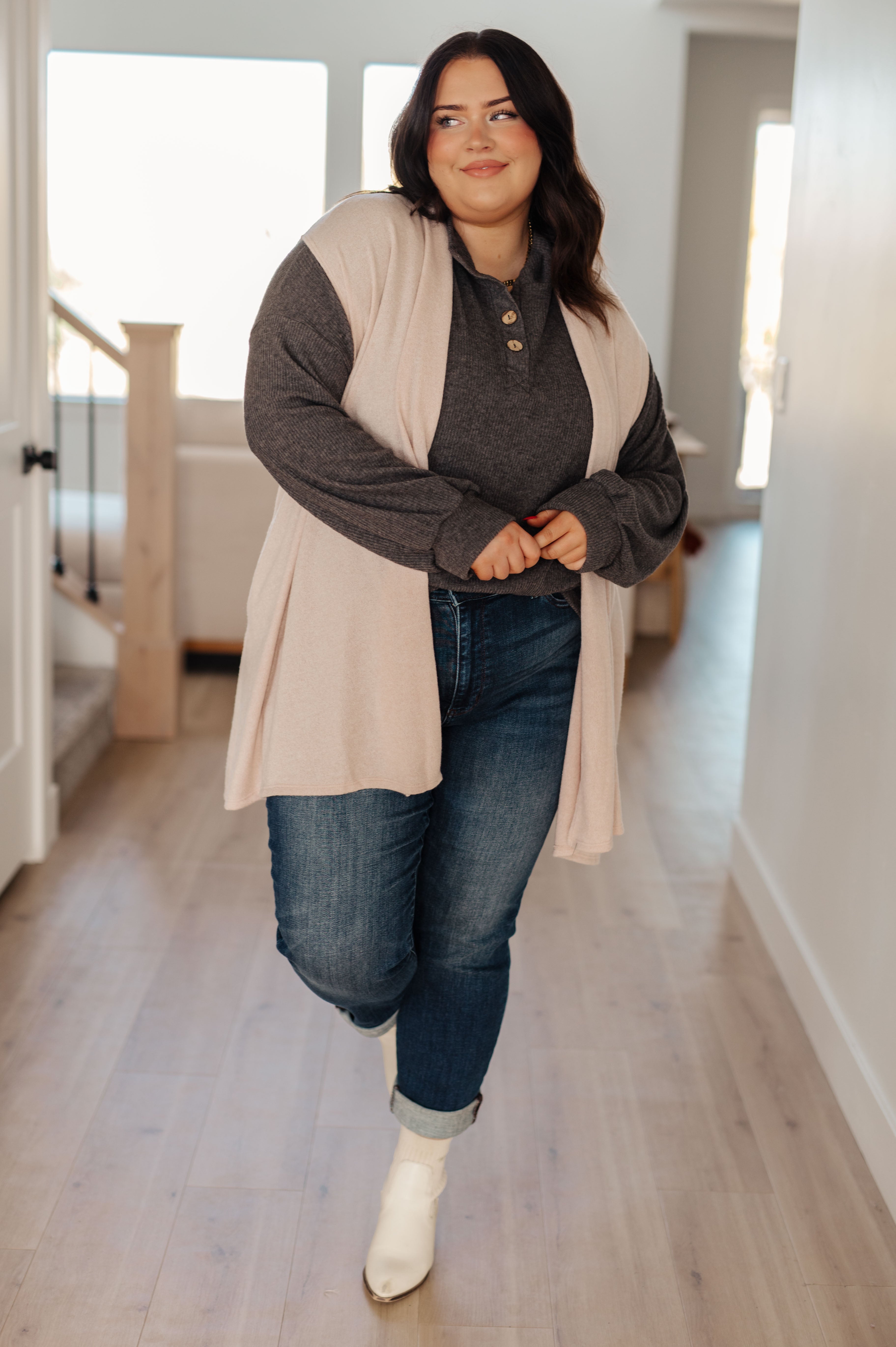 Cozy All Over Henley Top-Tops-Stay Foxy Boutique, Florissant, Missouri