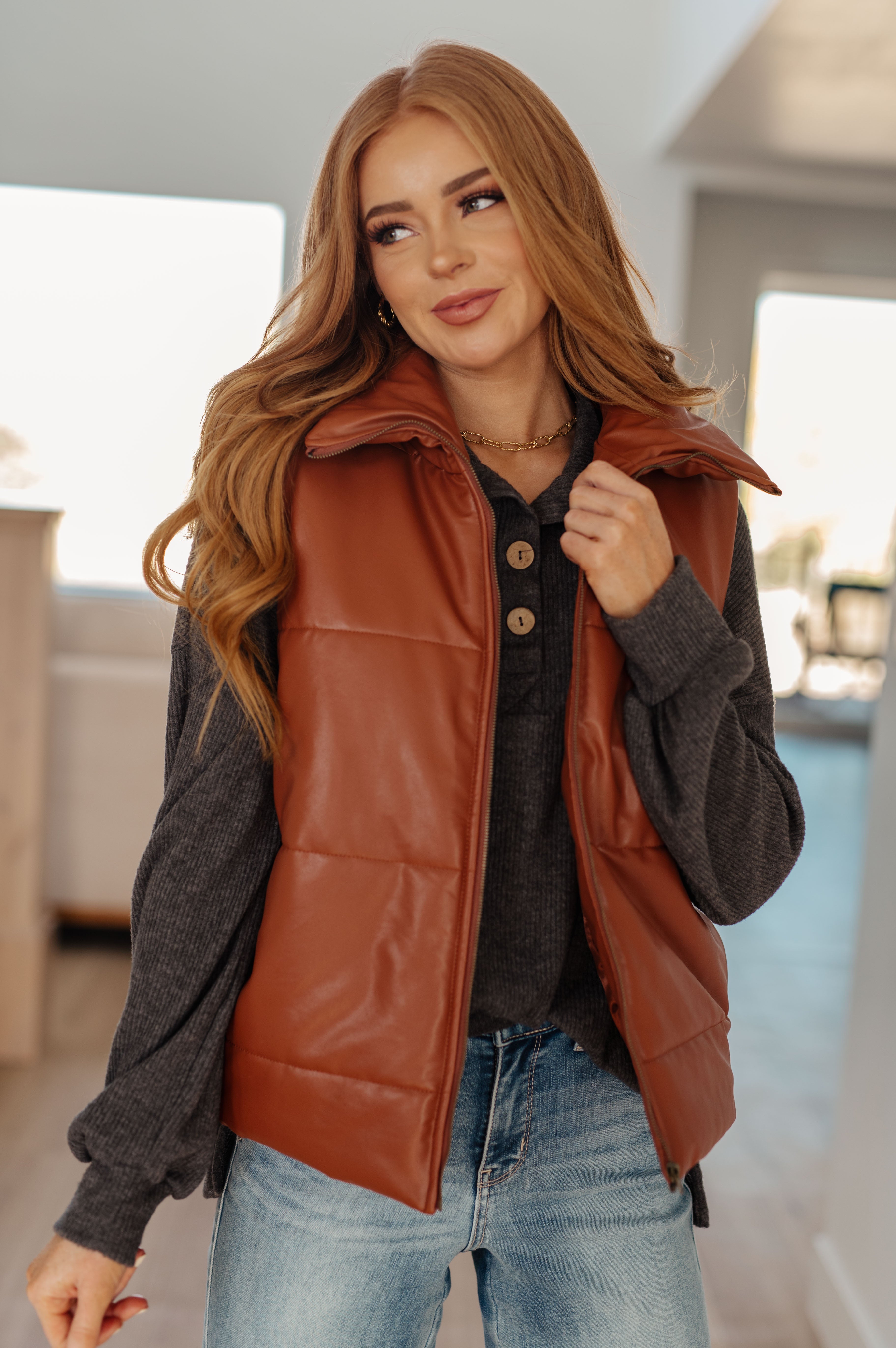Cozy All Over Henley Top-Tops-Stay Foxy Boutique, Florissant, Missouri