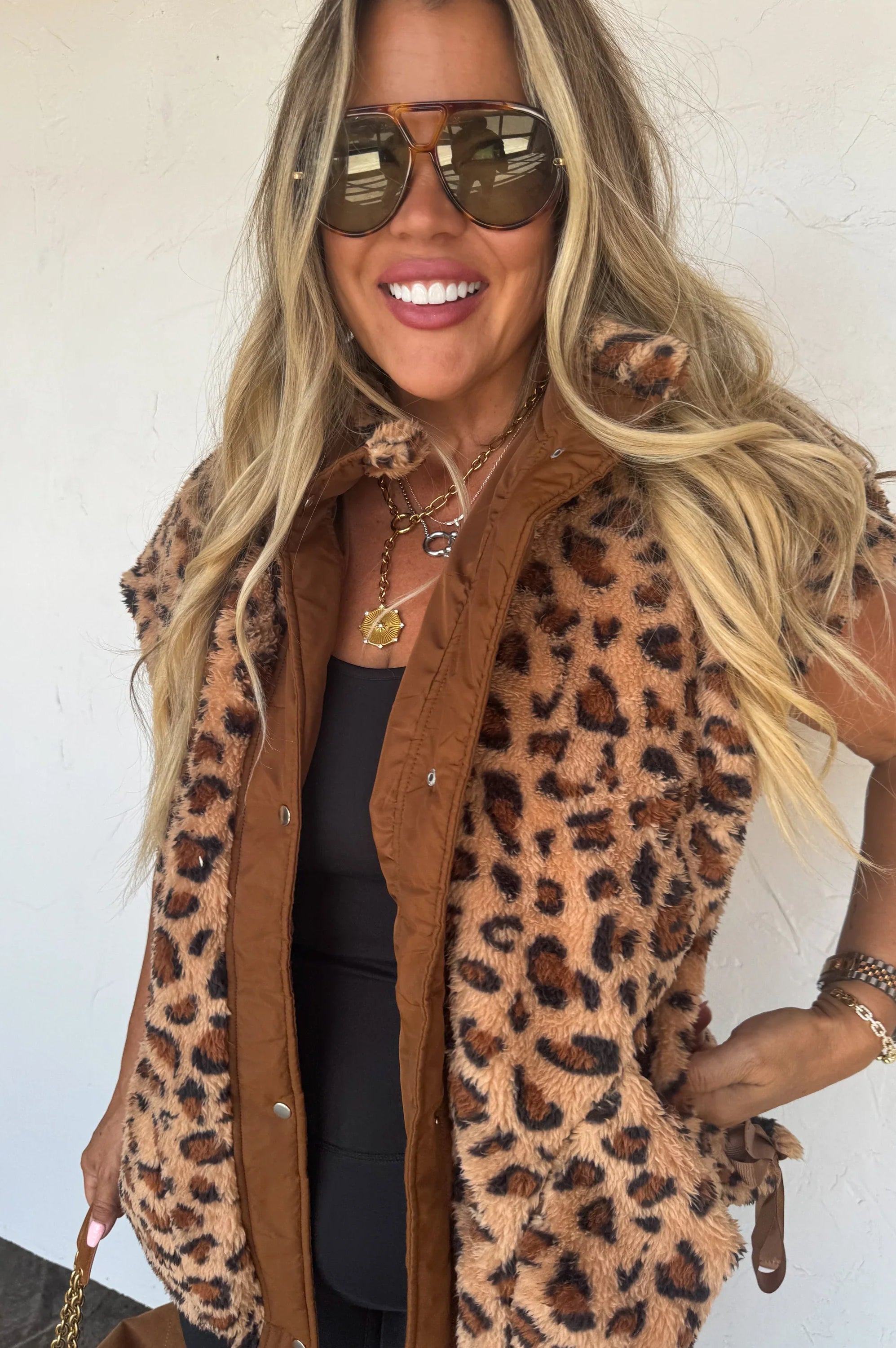 PREORDER: Linden Sherpa Vest Jacket-Womens-Stay Foxy Boutique, Florissant, Missouri