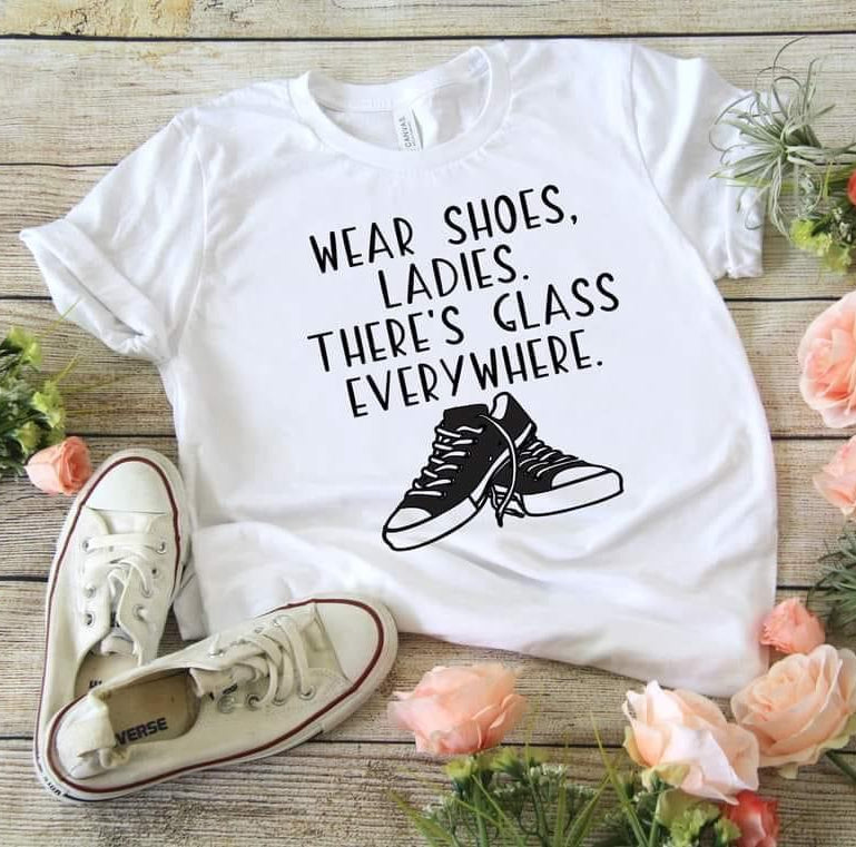 Wear Shoes Graphic T shirt-Graphic T-Stay Foxy Boutique, Florissant, Missouri