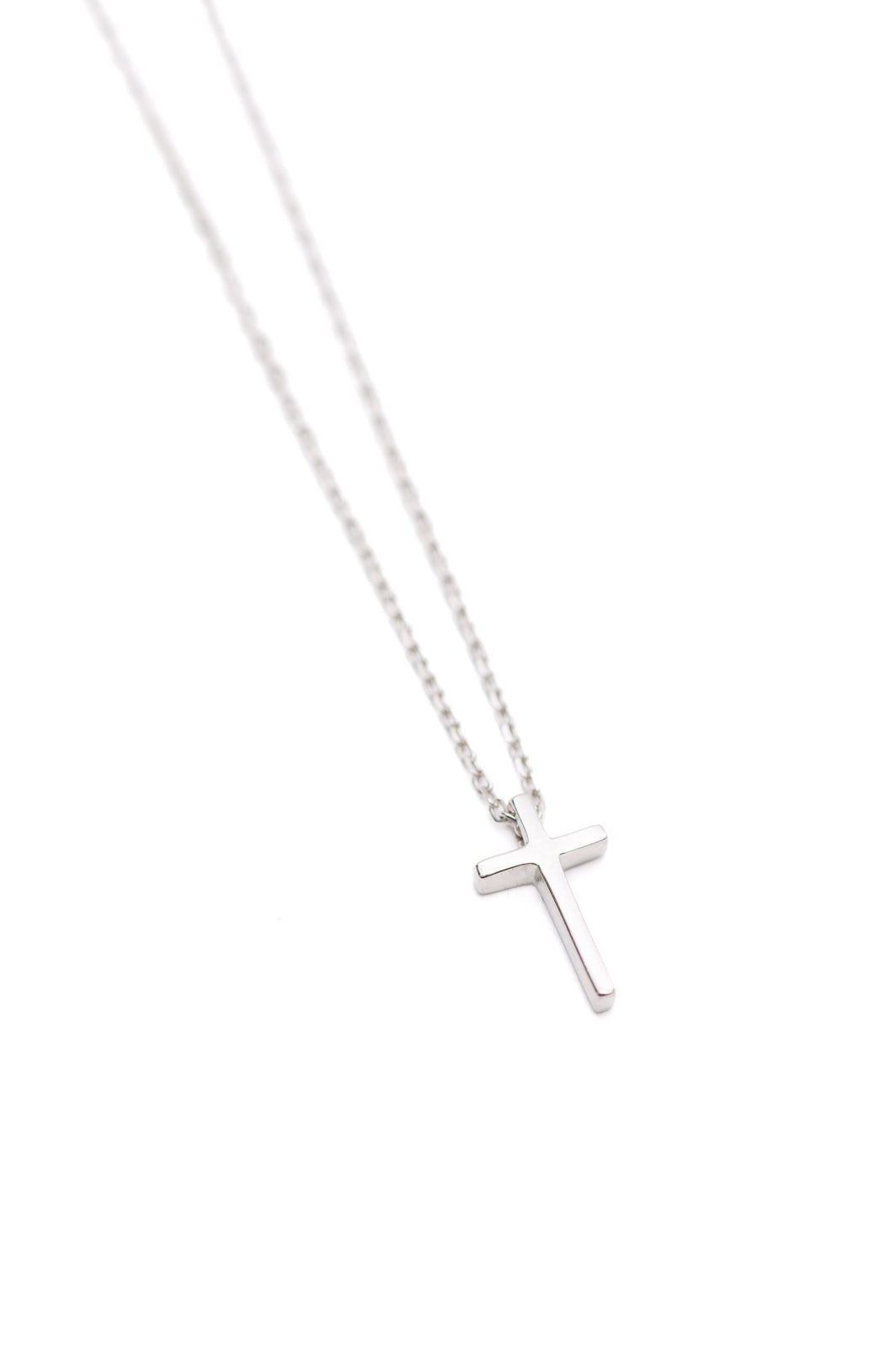 Dainty Silver Cross Necklace-Accessories-Stay Foxy Boutique, Florissant, Missouri