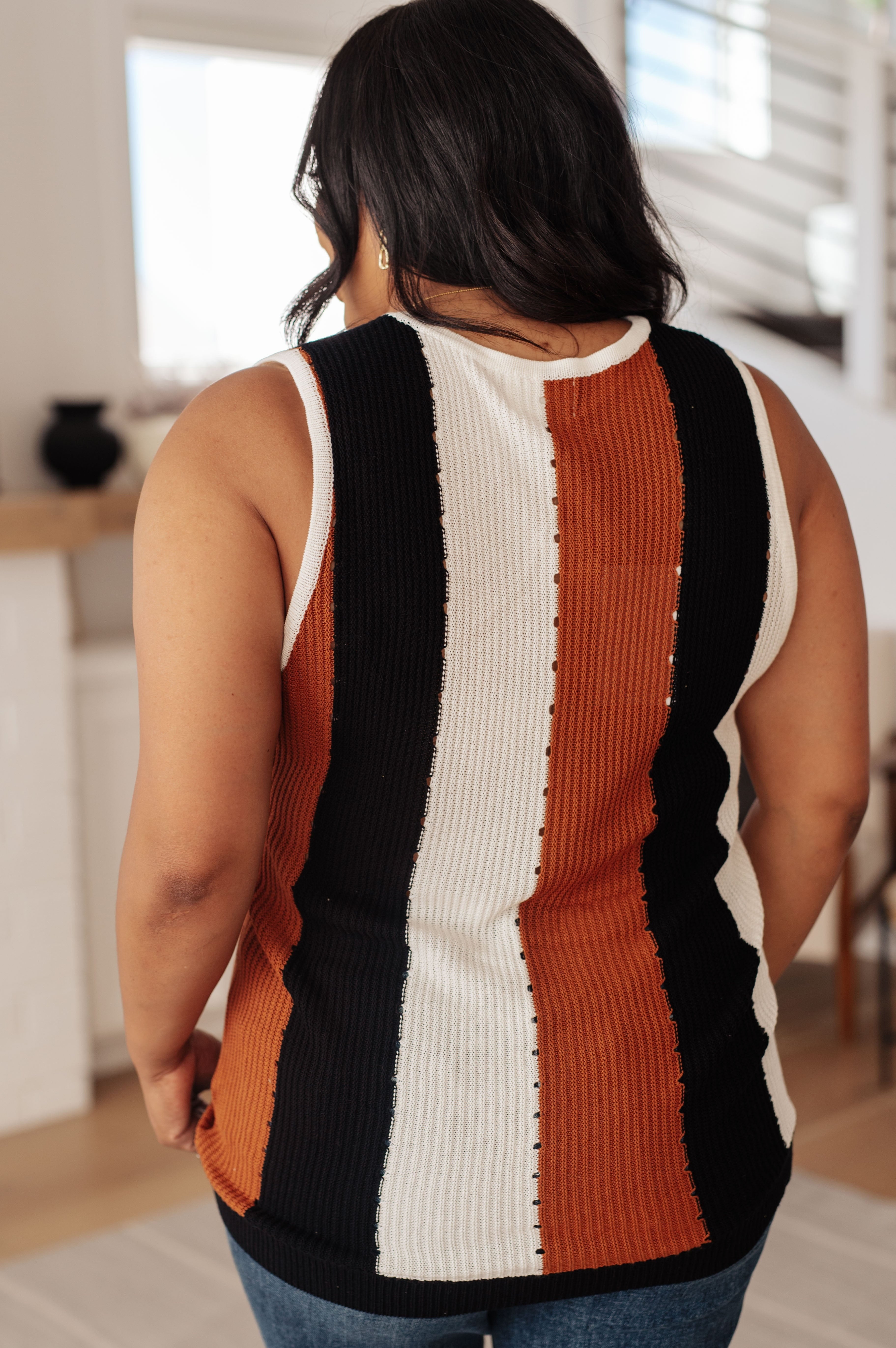 Decidedly Undecided Knit Striped Tank-Tops-Stay Foxy Boutique, Florissant, Missouri