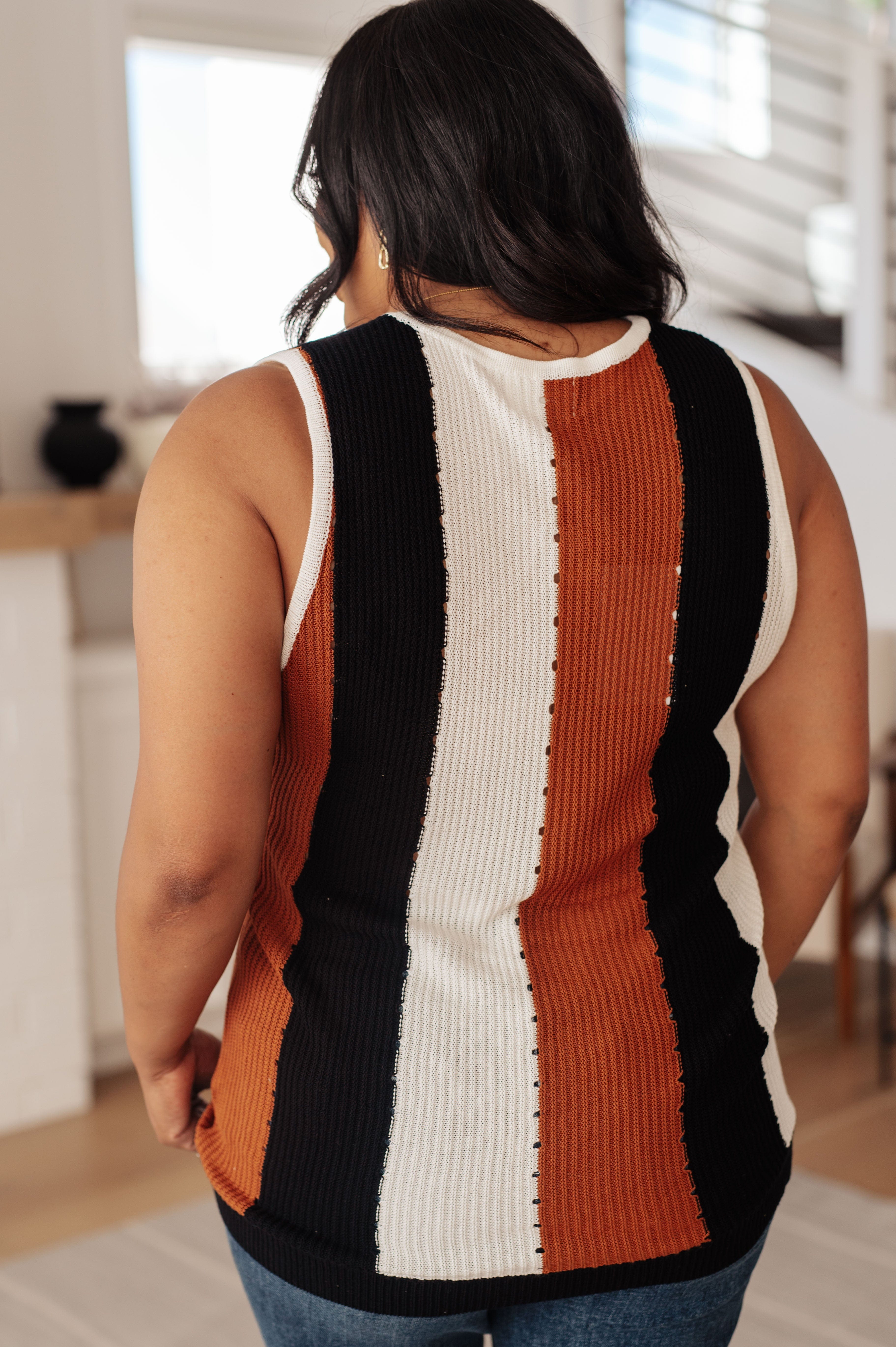 Decidedly Undecided Knit Striped Tank-Tops-Stay Foxy Boutique, Florissant, Missouri