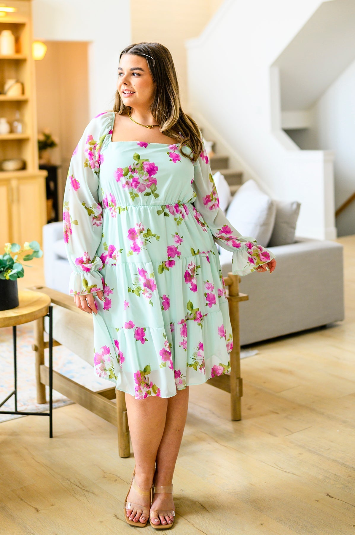 Delightfully Yours Floral Dress-Womens-Stay Foxy Boutique, Florissant, Missouri