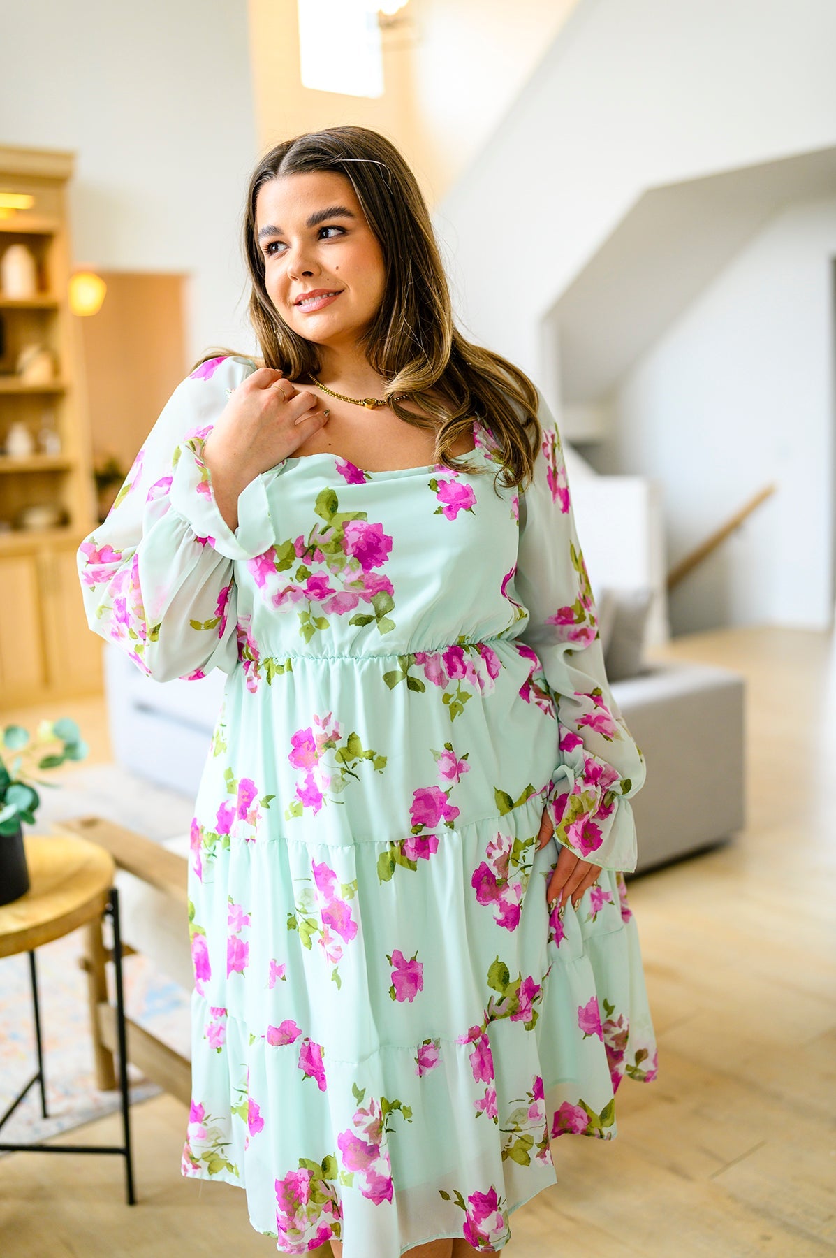 Delightfully Yours Floral Dress-Womens-Stay Foxy Boutique, Florissant, Missouri