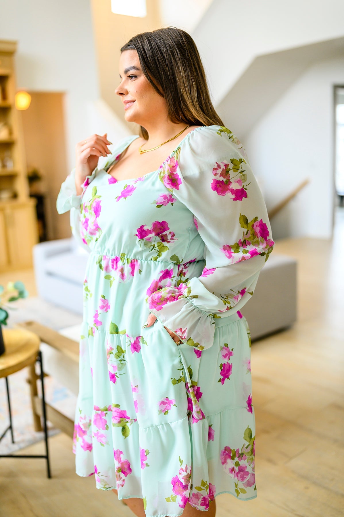 Delightfully Yours Floral Dress-Womens-Stay Foxy Boutique, Florissant, Missouri