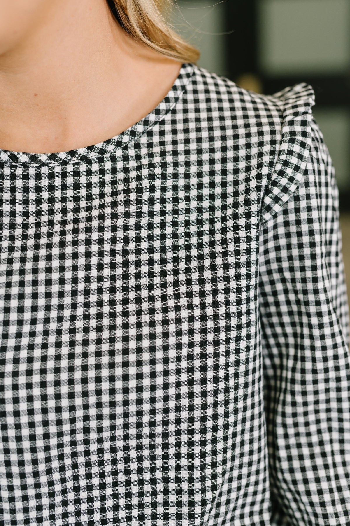 Different Kind of Gal Gingham Long Sleeve Blouse-Womens-Stay Foxy Boutique, Florissant, Missouri