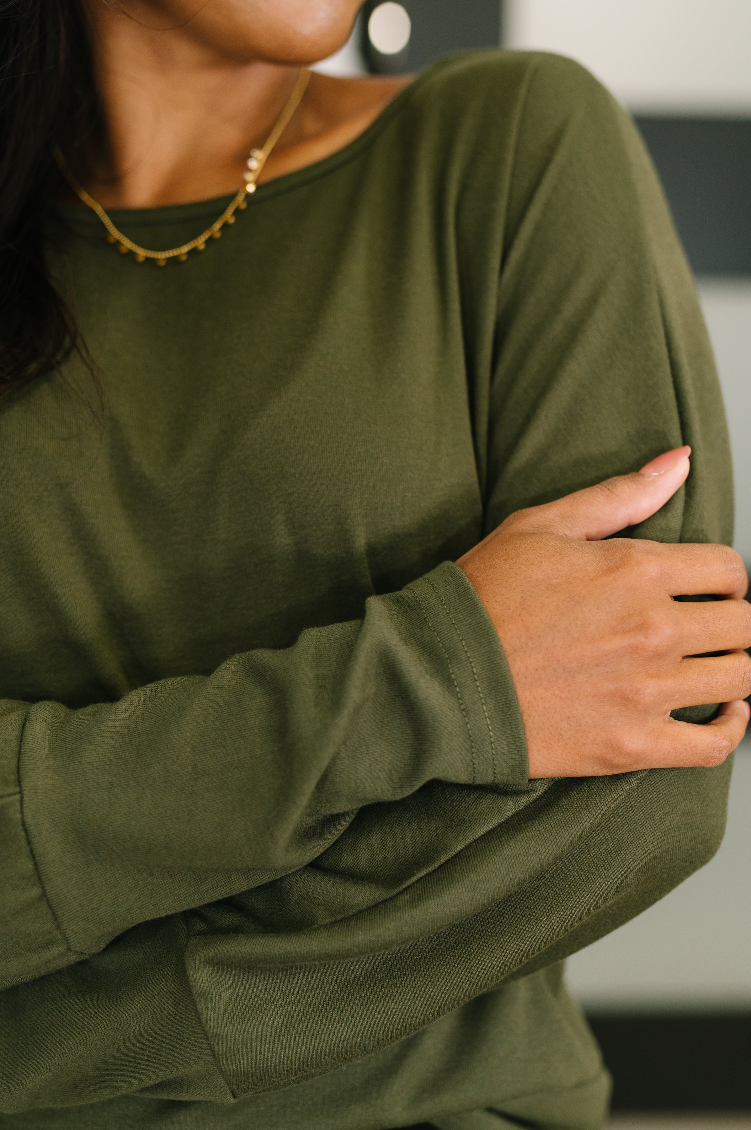 Dinner Plans Dolman Long Sleeve-Womens-Stay Foxy Boutique, Florissant, Missouri