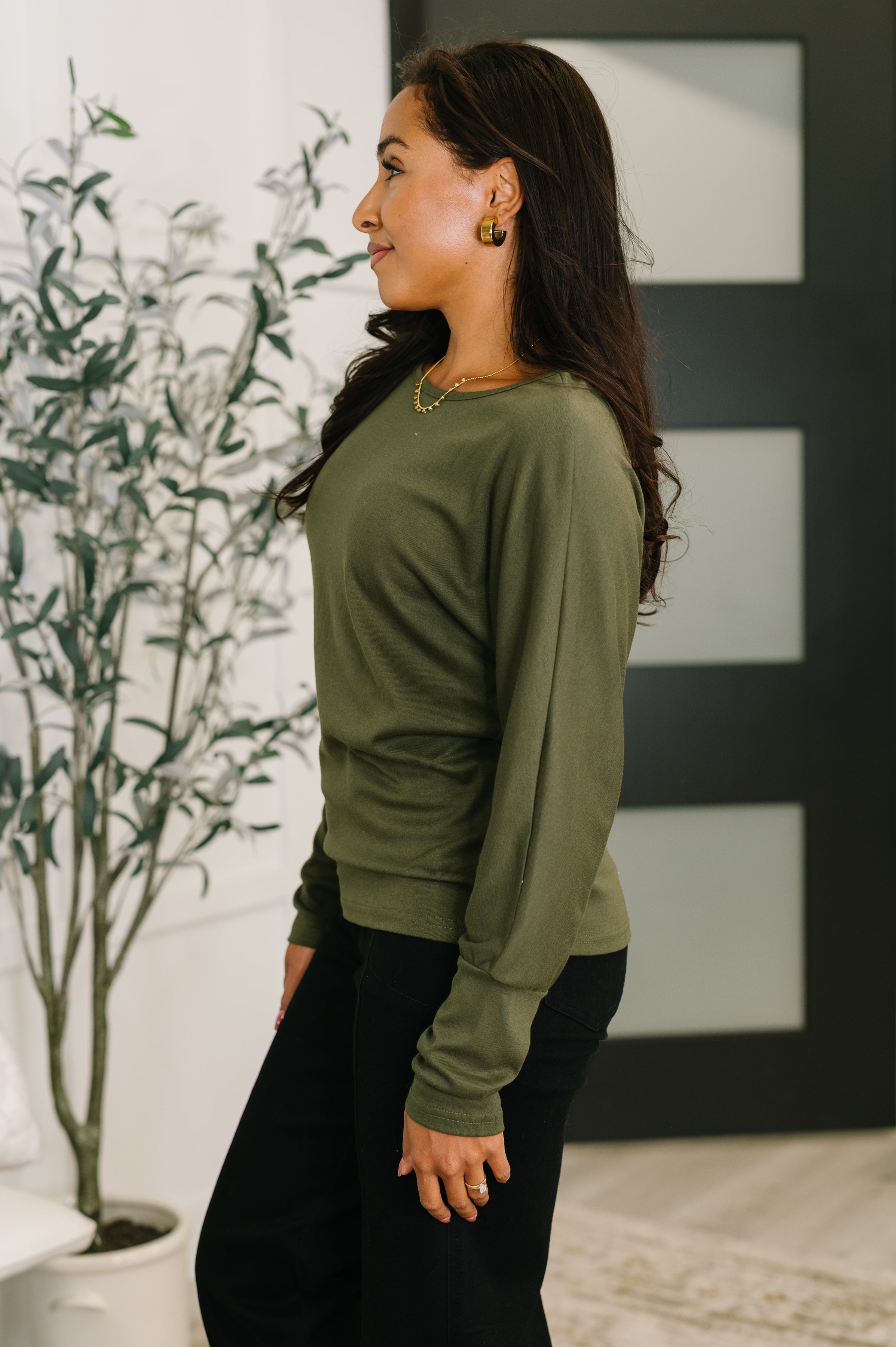 Dinner Plans Dolman Long Sleeve-Womens-Stay Foxy Boutique, Florissant, Missouri