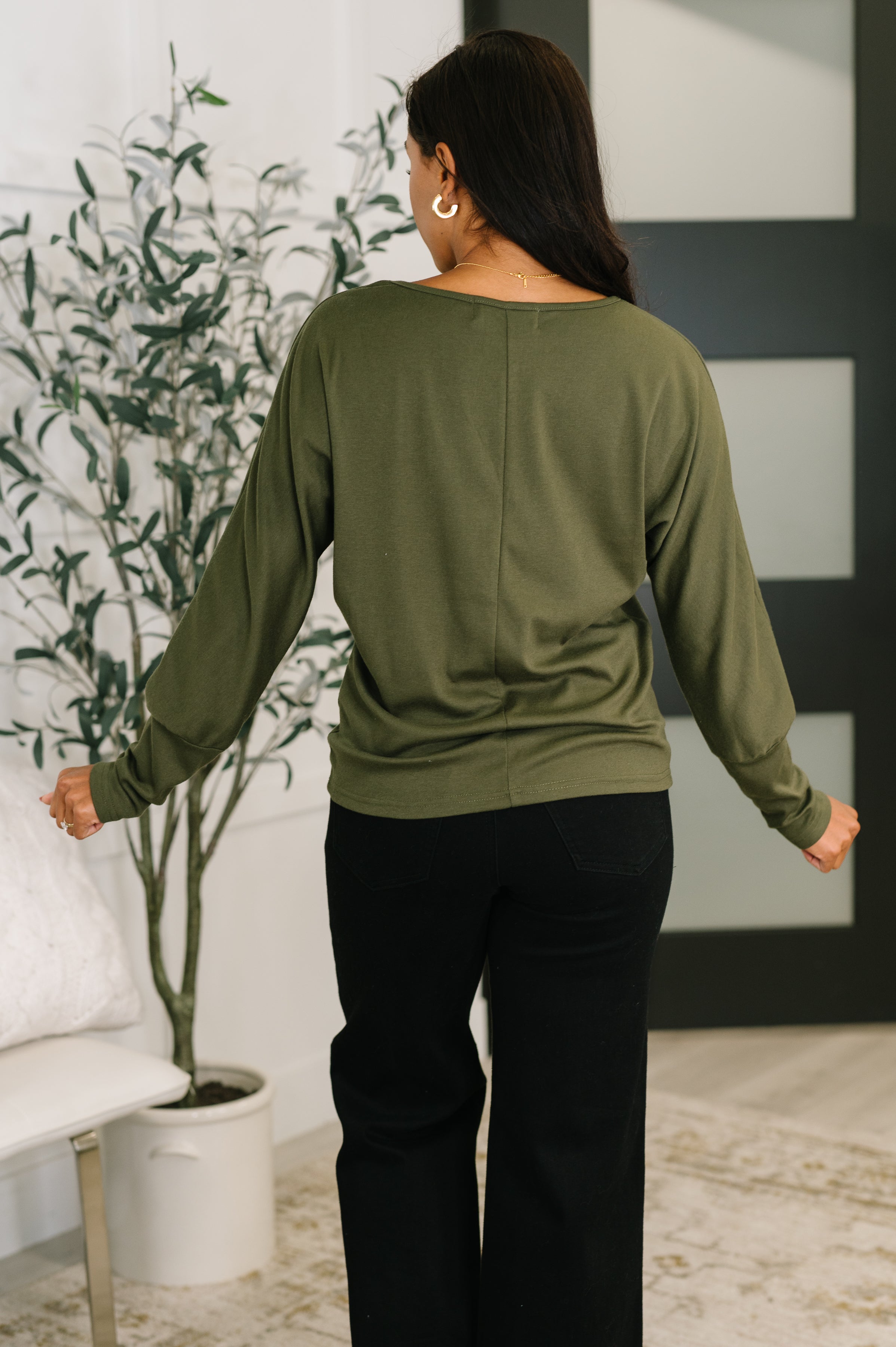 Dinner Plans Dolman Long Sleeve-Womens-Stay Foxy Boutique, Florissant, Missouri