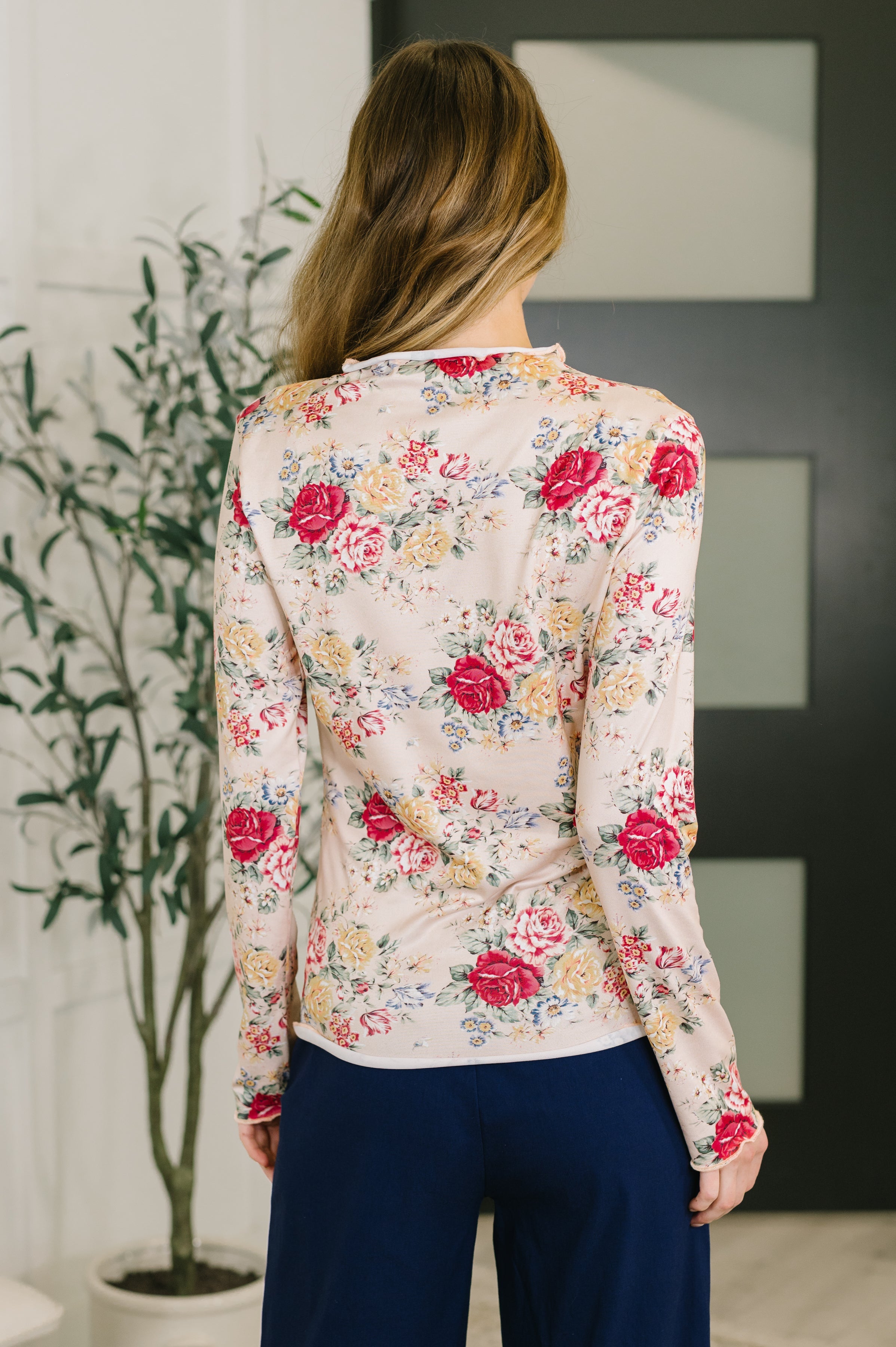 Direction to Perfection High Neck Long Sleeve Top-Womens-Stay Foxy Boutique, Florissant, Missouri