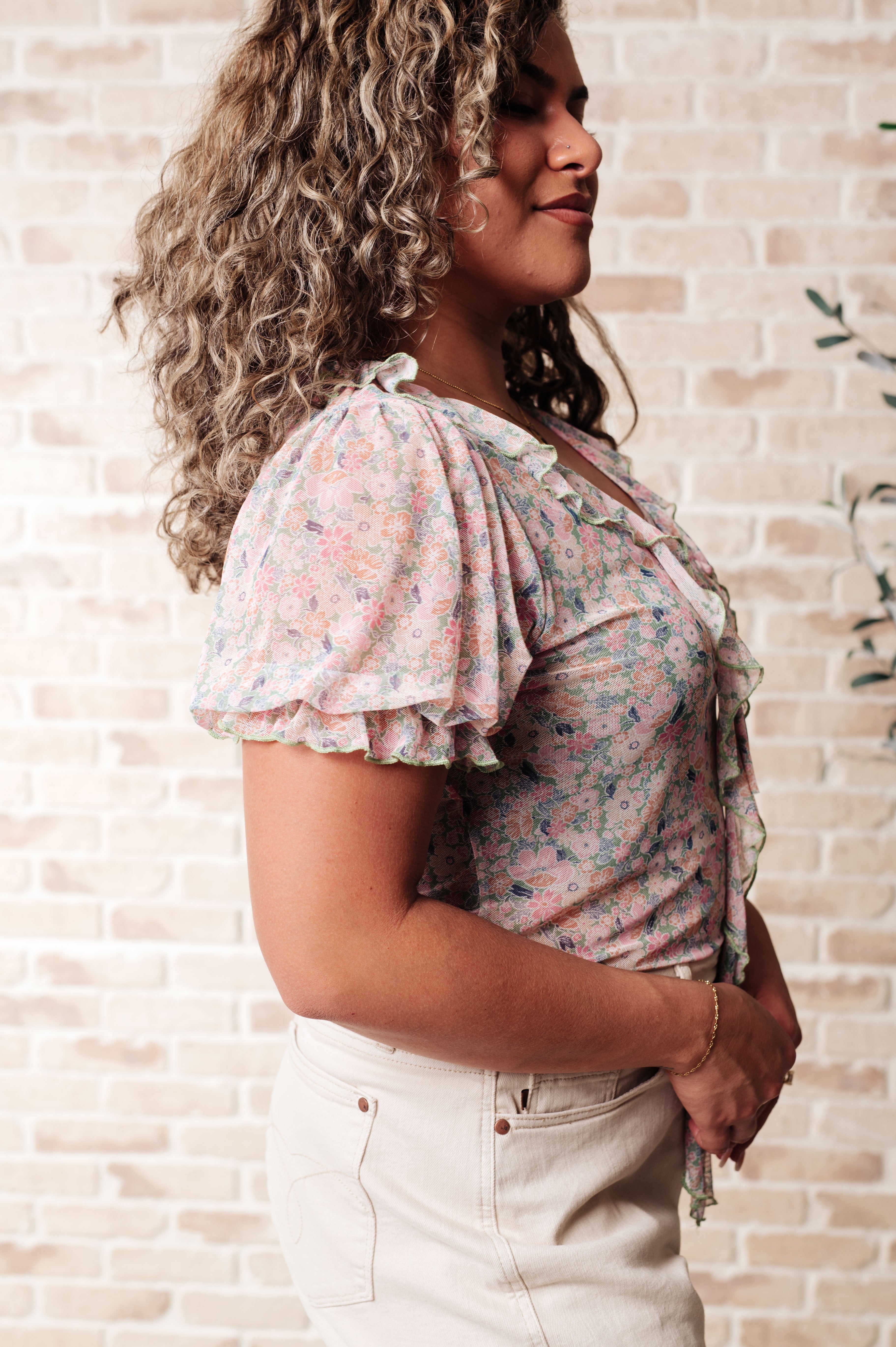 Divine Feminine Balloon Sleeve Bodysuit-Bodysuits-Stay Foxy Boutique, Florissant, Missouri