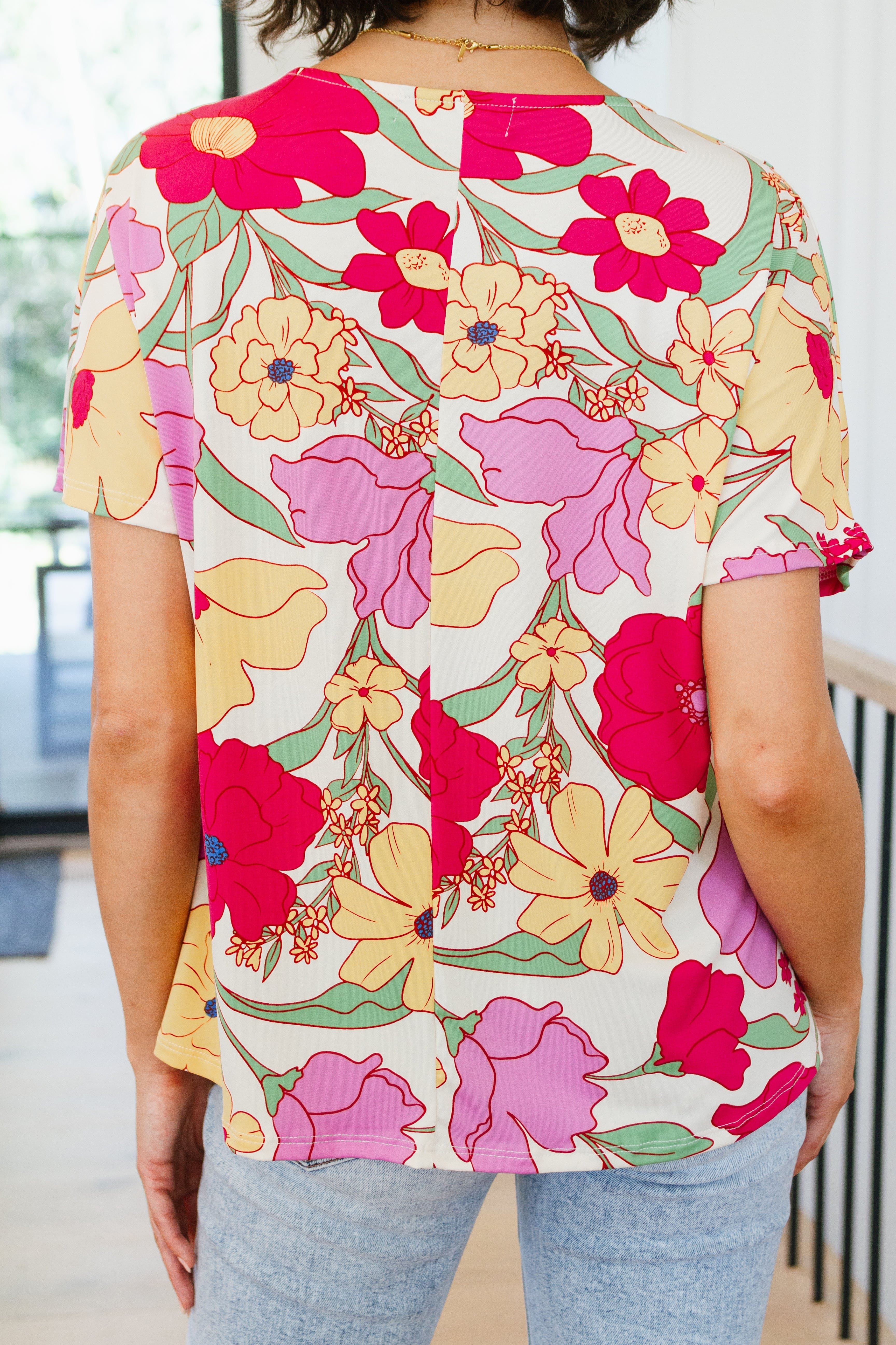 Do It Anyways Floral Top-Tops-Stay Foxy Boutique, Florissant, Missouri