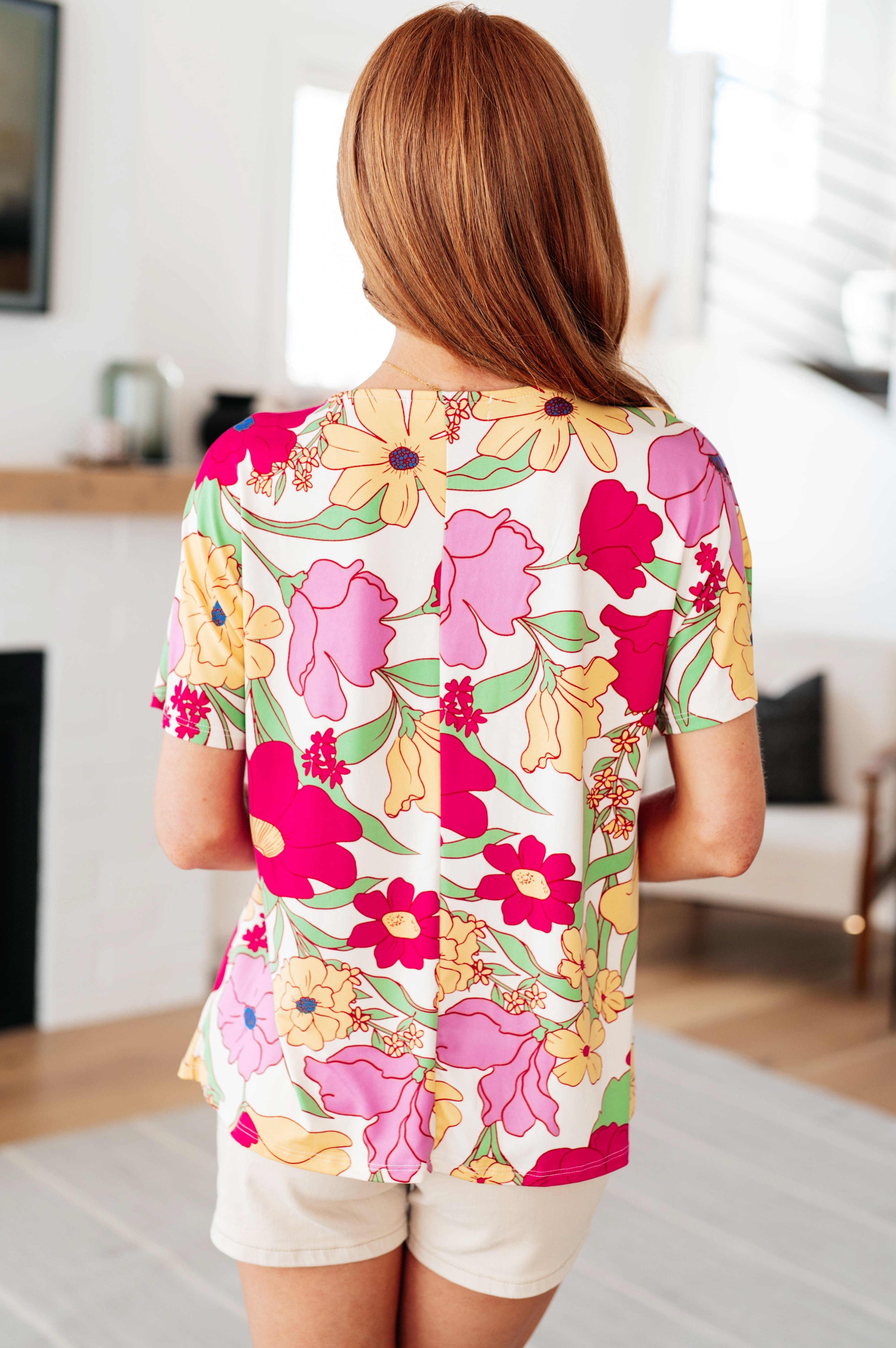 Do It Anyways Floral Top-Tops-Stay Foxy Boutique, Florissant, Missouri