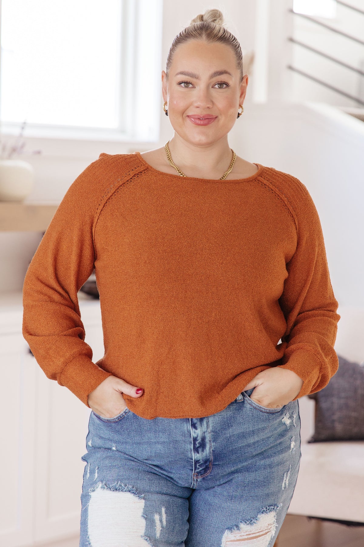 Don't Be Difficult Pullover Sweater-Tops-Stay Foxy Boutique, Florissant, Missouri
