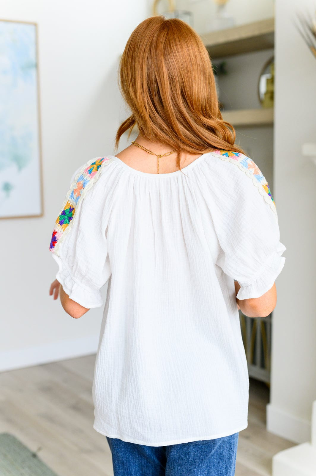 Don't You, Forget About Me Crinkle Knit Blouse-Tops-Stay Foxy Boutique, Florissant, Missouri
