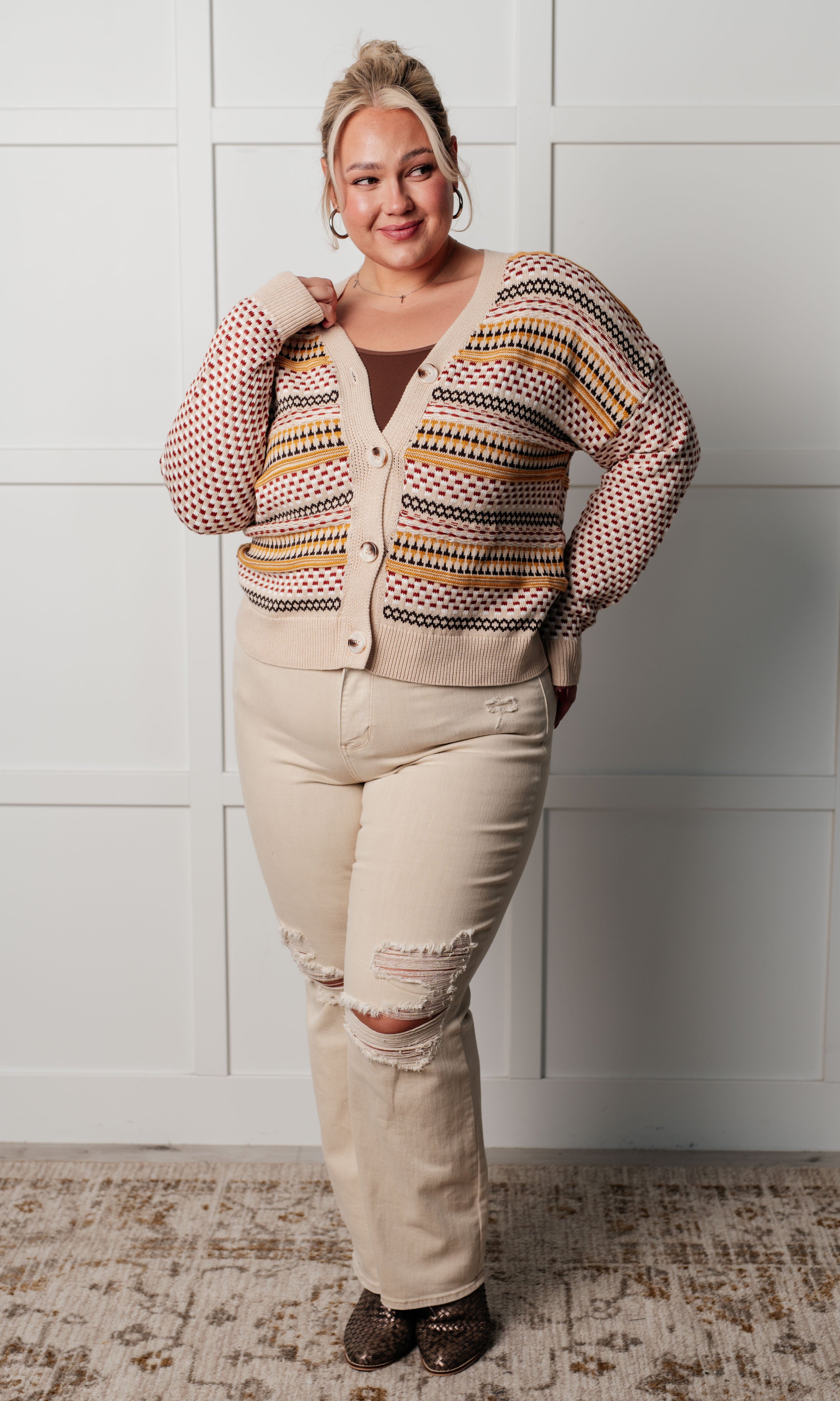 Effortless Elements Striped Cardigan-Layers-Stay Foxy Boutique, Florissant, Missouri