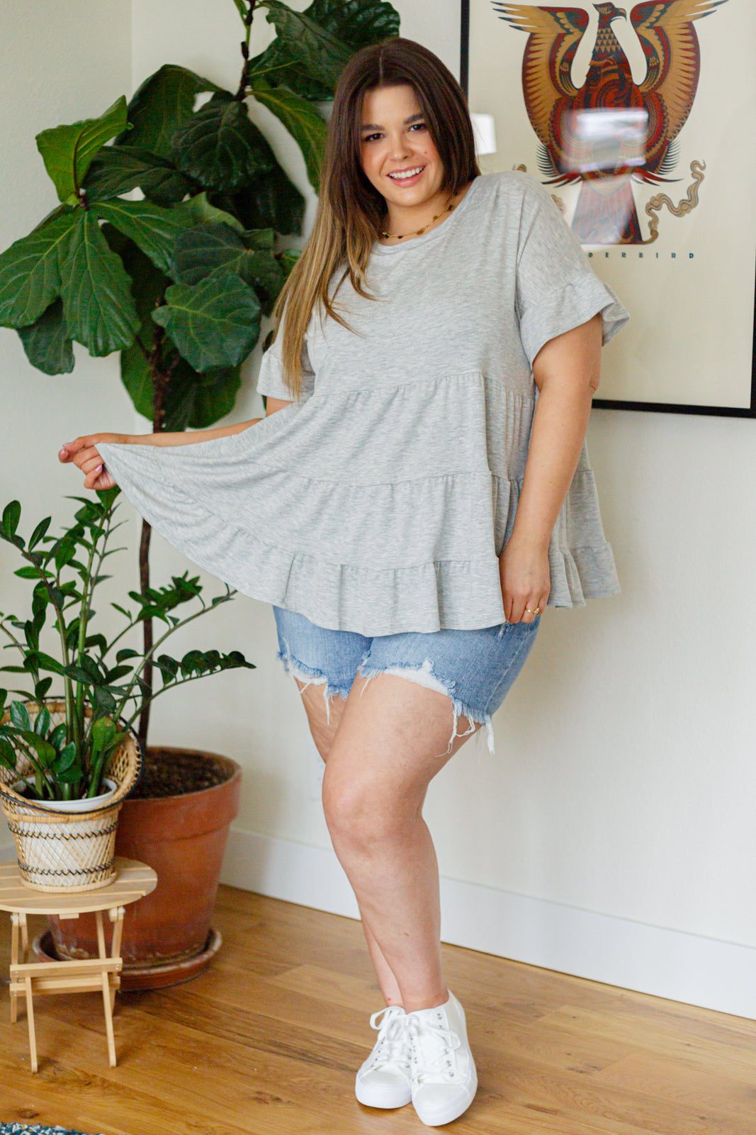 Endless Memories Tiered Babydoll Top-Tops-Stay Foxy Boutique, Florissant, Missouri