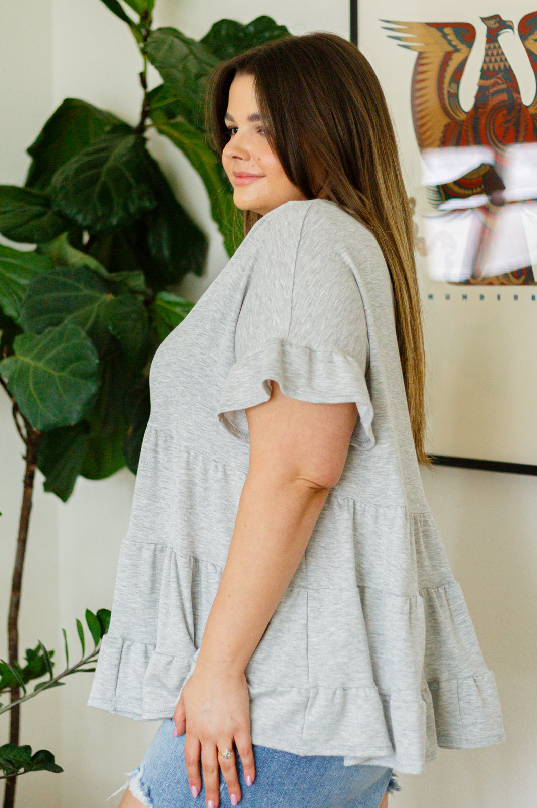 Endless Memories Tiered Babydoll Top-Tops-Stay Foxy Boutique, Florissant, Missouri