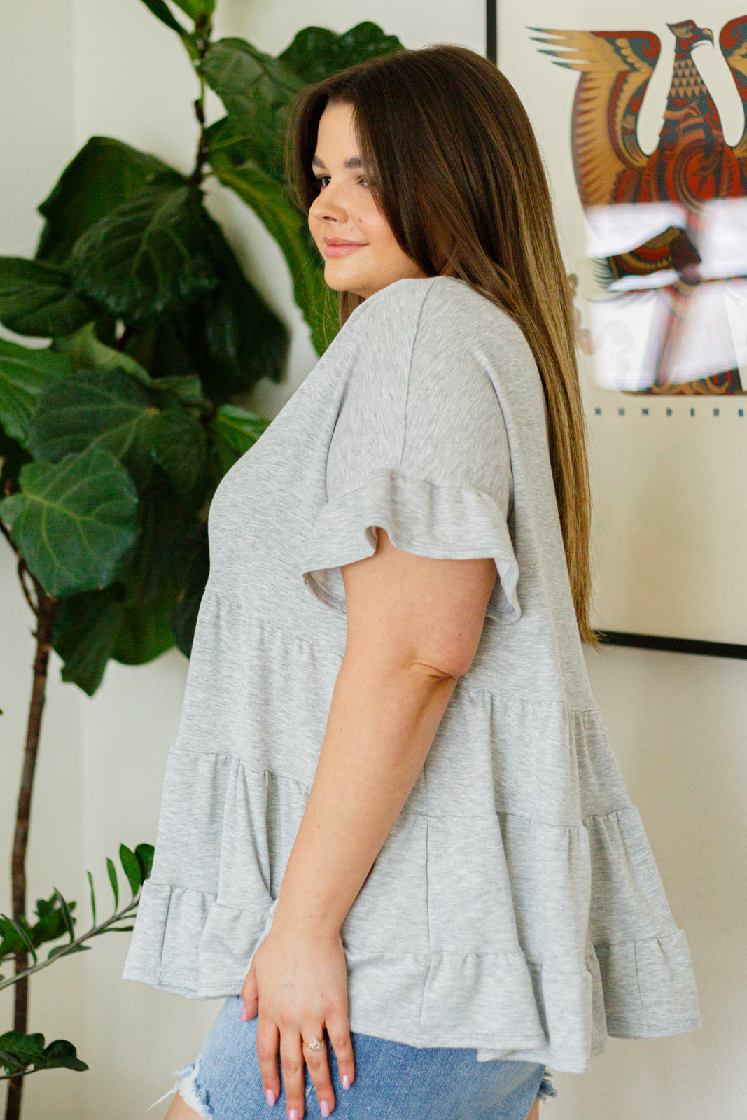 Endless Memories Tiered Babydoll Top-Tops-Stay Foxy Boutique, Florissant, Missouri