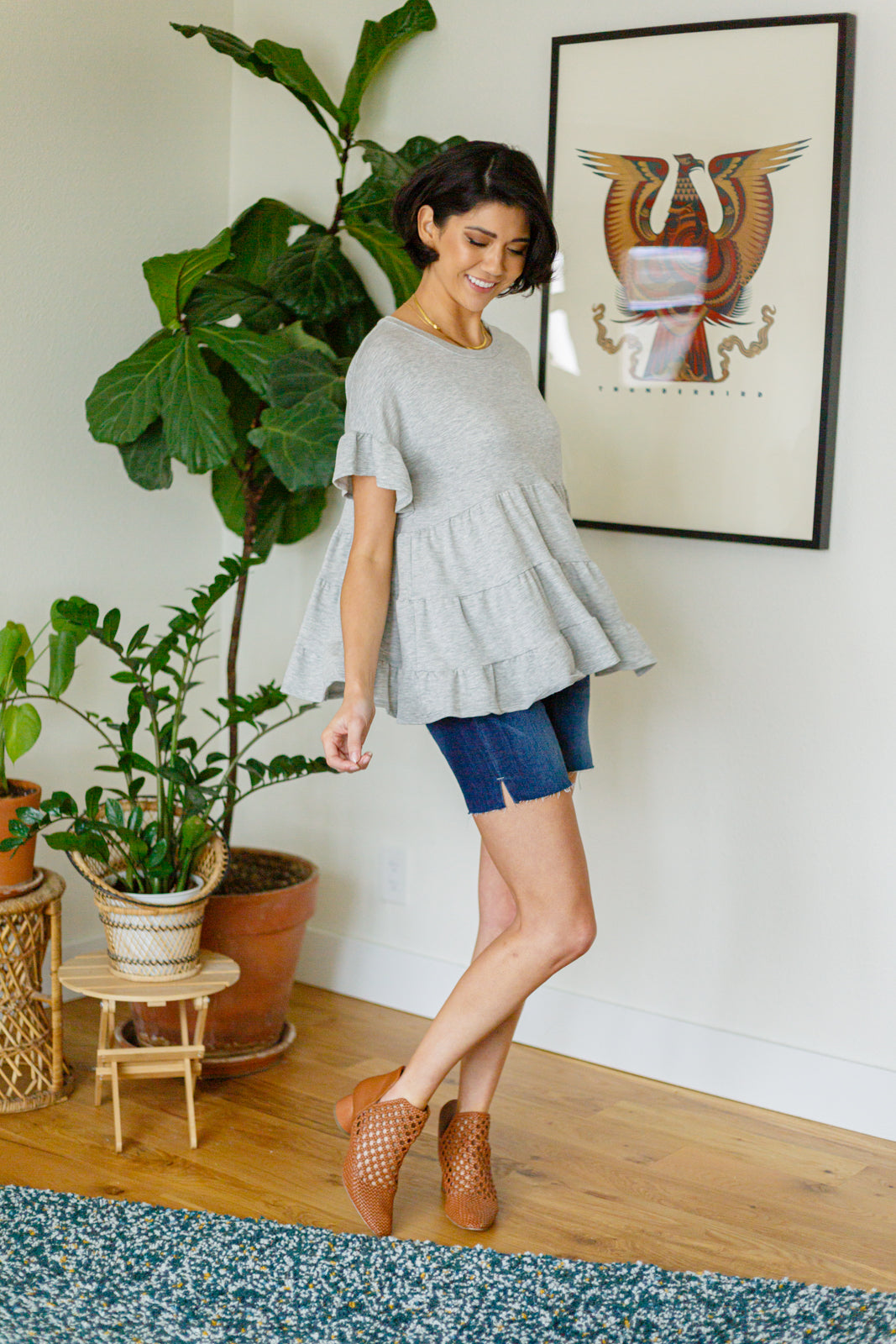 Endless Memories Tiered Babydoll Top-Tops-Stay Foxy Boutique, Florissant, Missouri