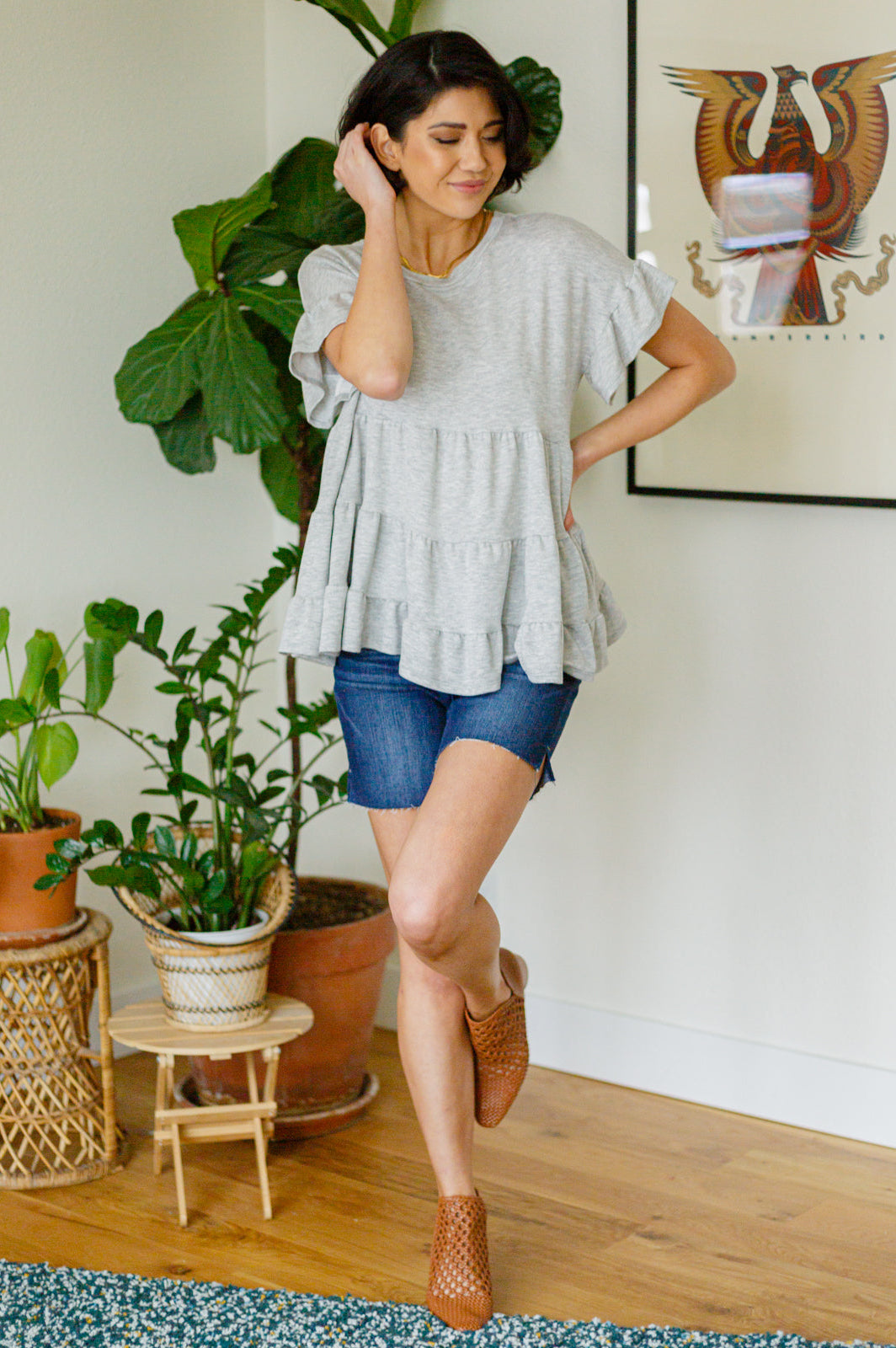 Endless Memories Tiered Babydoll Top-Tops-Stay Foxy Boutique, Florissant, Missouri