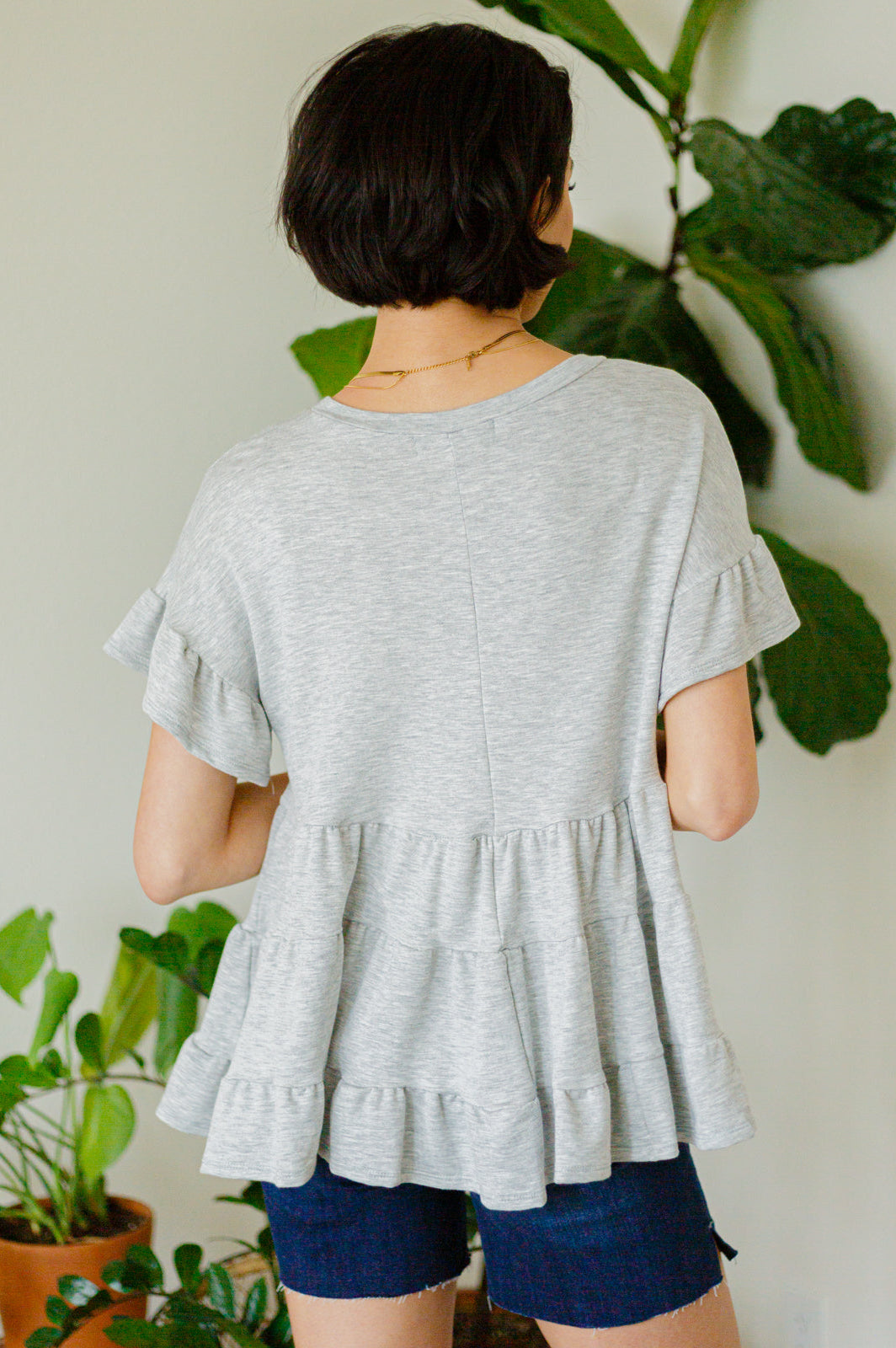 Endless Memories Tiered Babydoll Top-Tops-Stay Foxy Boutique, Florissant, Missouri
