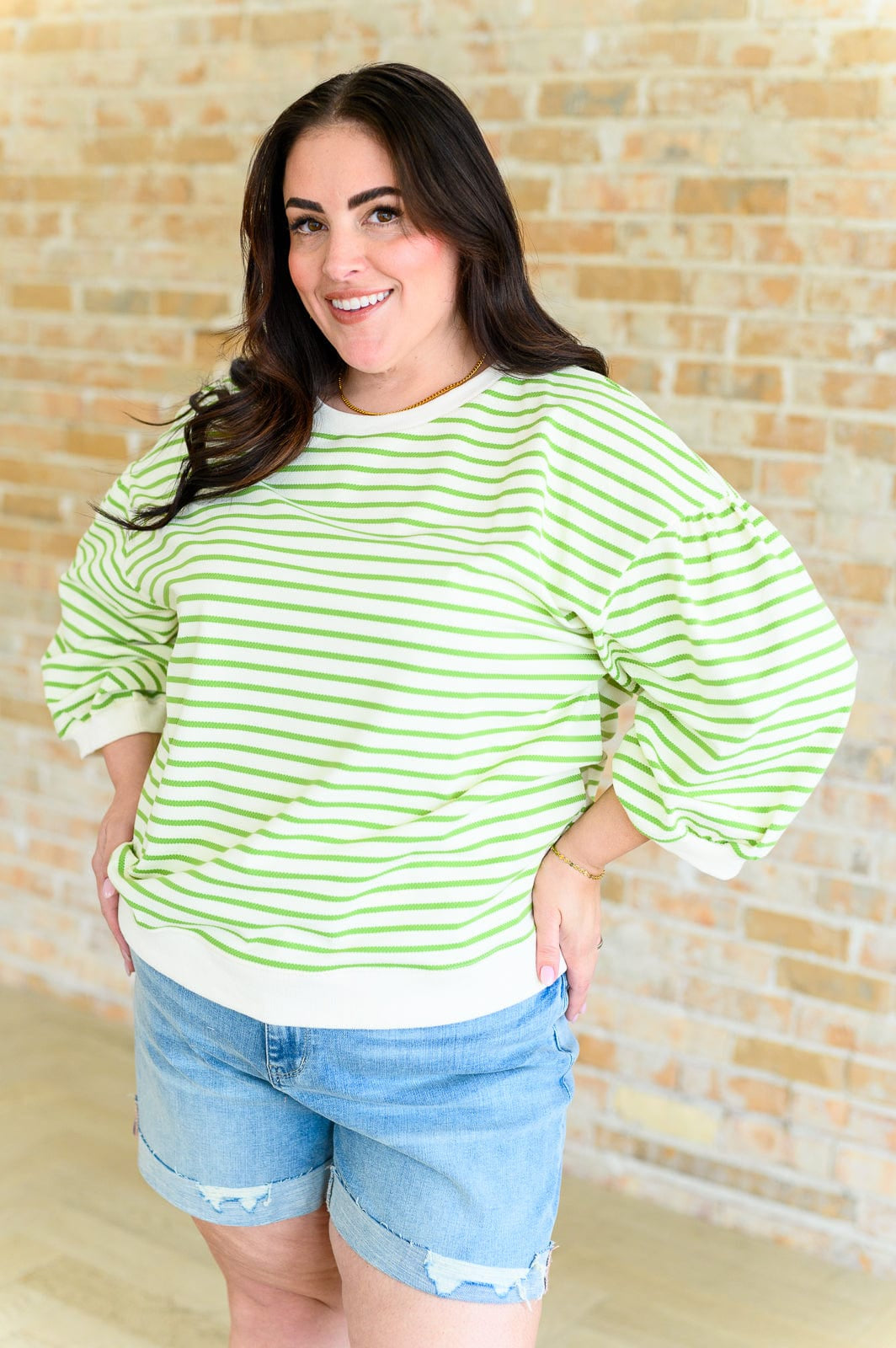 Enrichment Time Striped Top-Tops-Stay Foxy Boutique, Florissant, Missouri