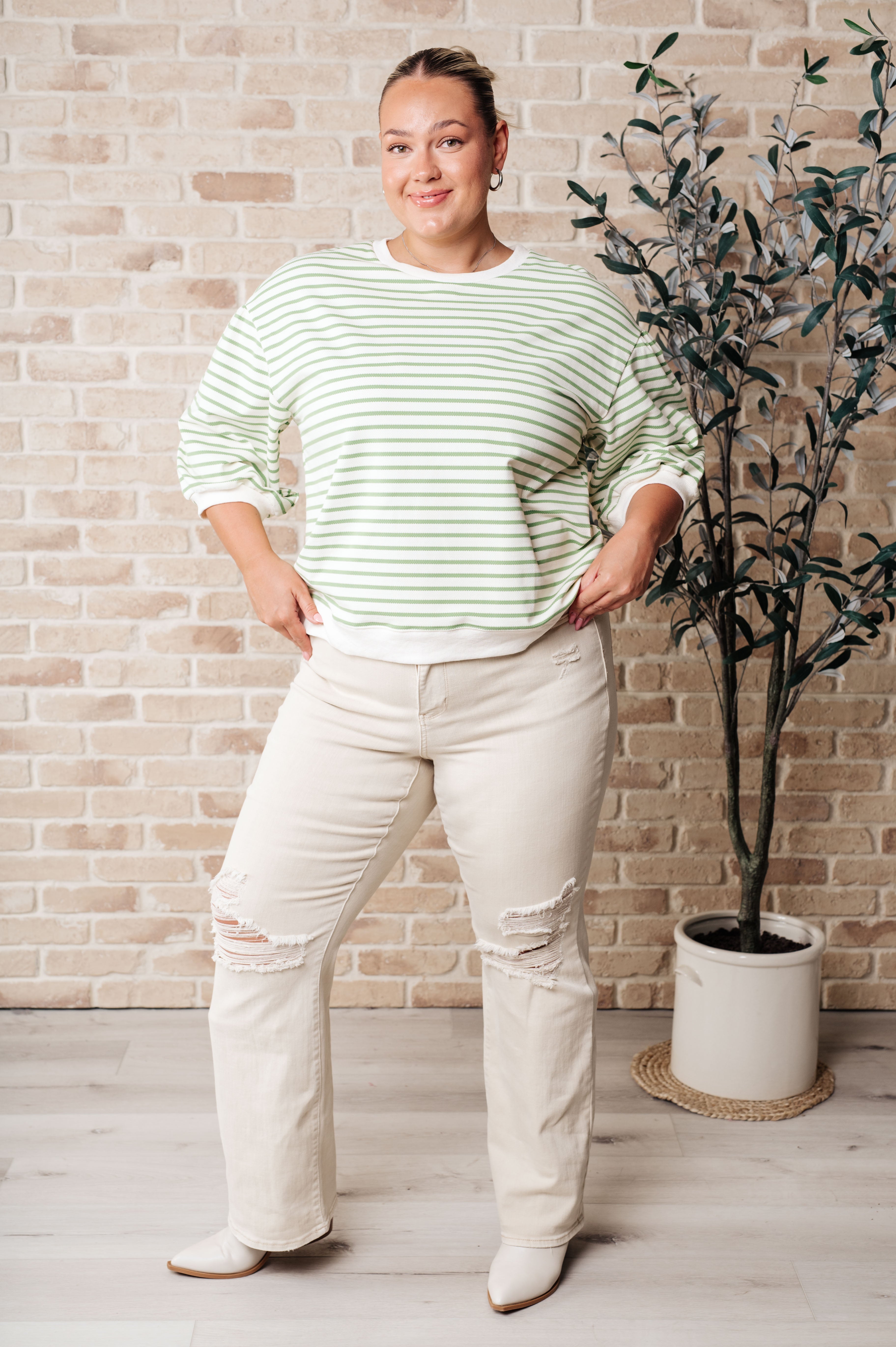 Enrichment Time Striped Top-Tops-Stay Foxy Boutique, Florissant, Missouri