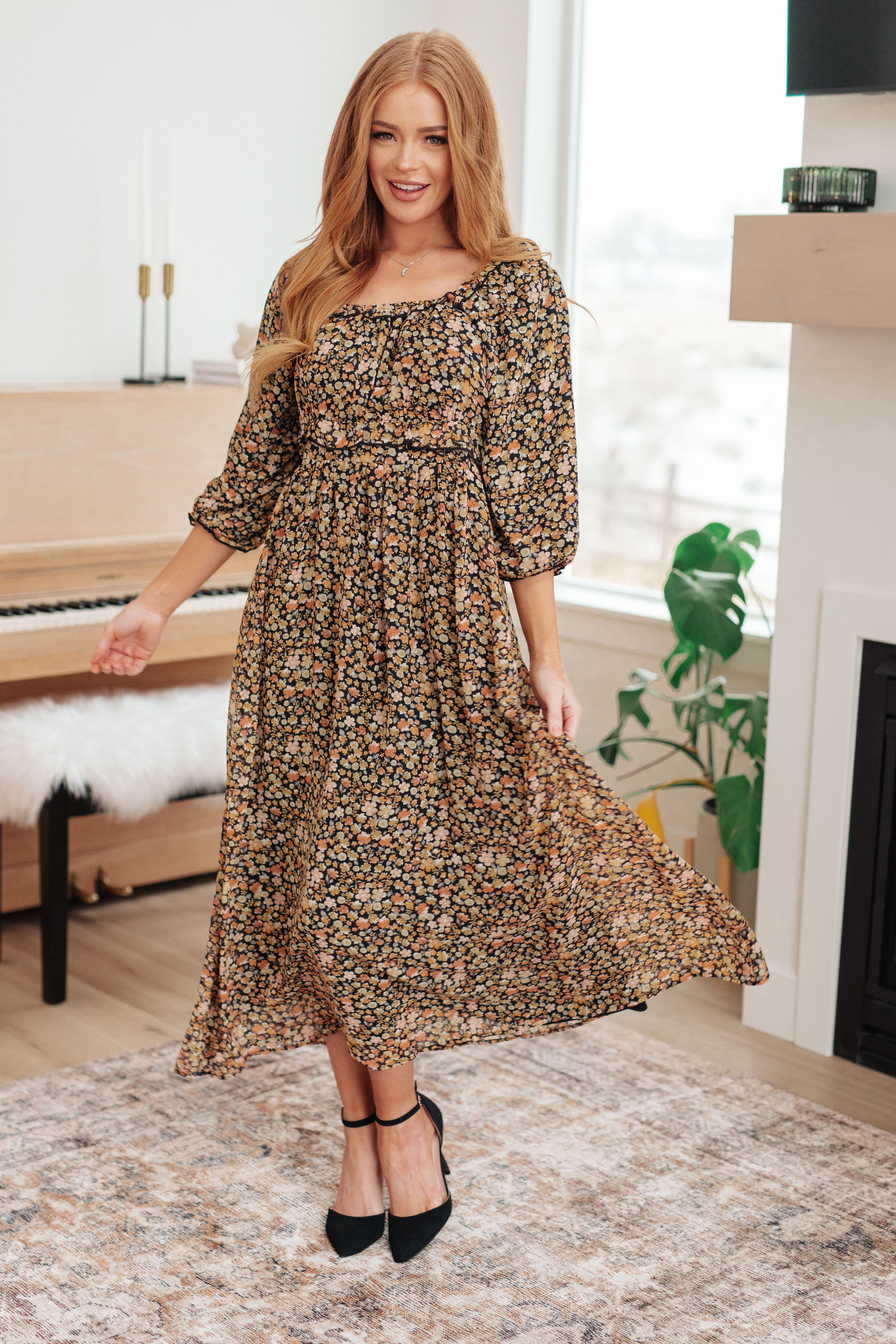 Ever So Briefly Floral Maxi Dress-Dresses-Stay Foxy Boutique, Florissant, Missouri