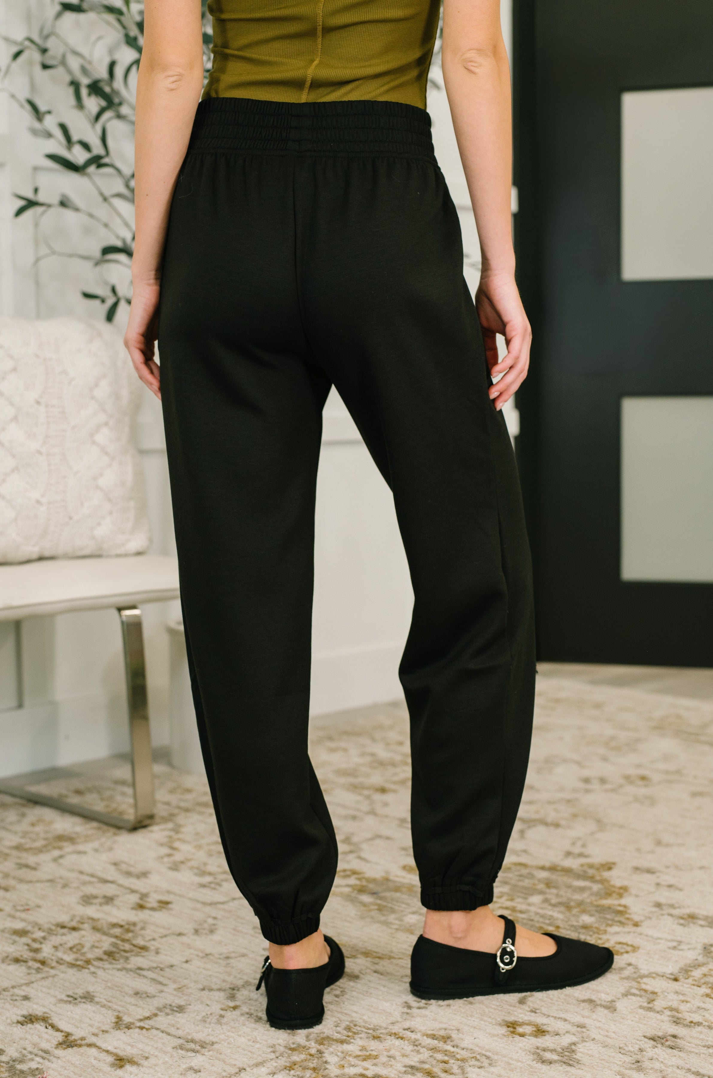 Every Second, Every Hour Jogger Bottoms in Black-Womens-Stay Foxy Boutique, Florissant, Missouri