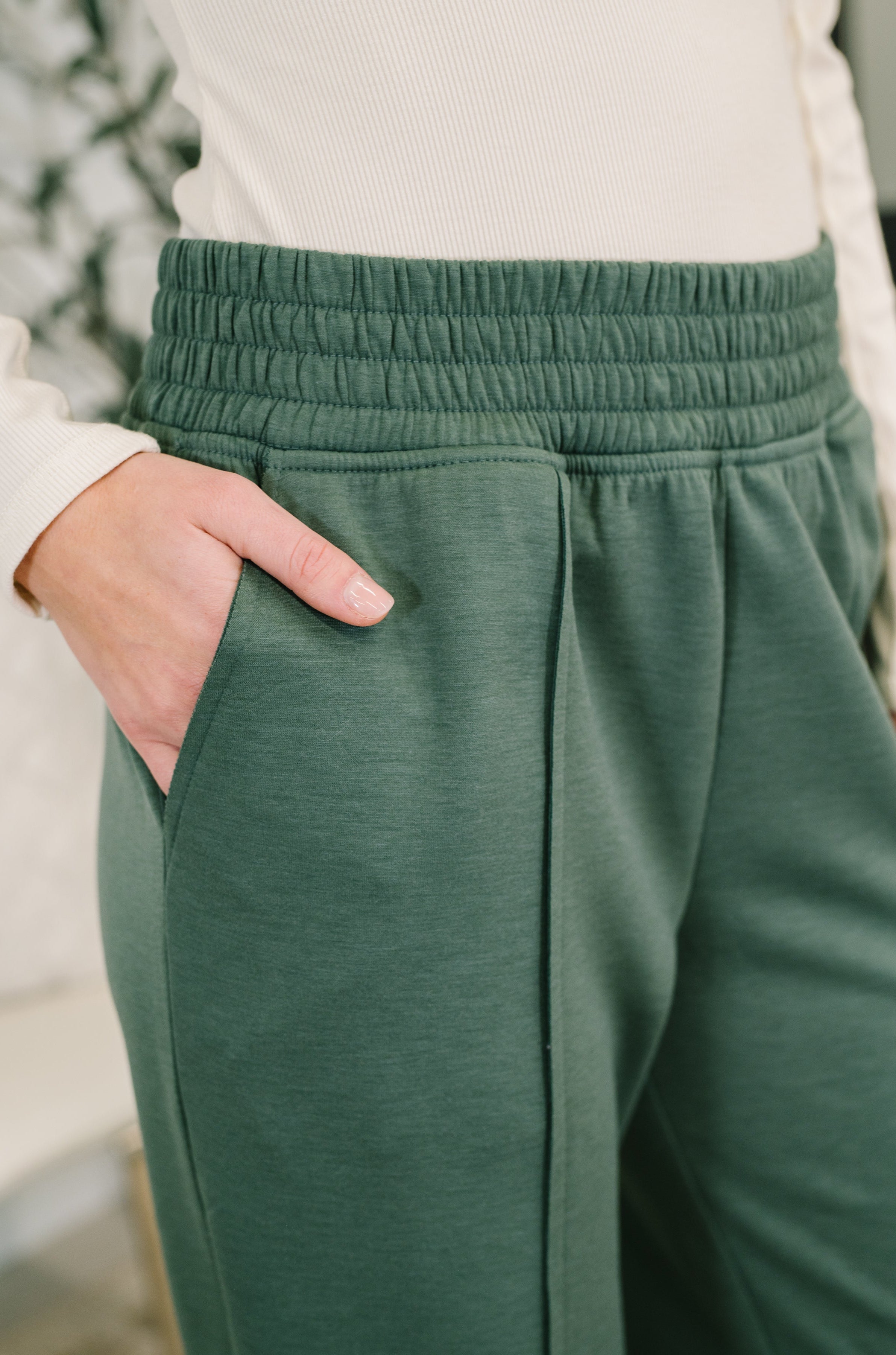 Every Second, Every Hour Jogger Bottoms in Dark Forest-Womens-Stay Foxy Boutique, Florissant, Missouri