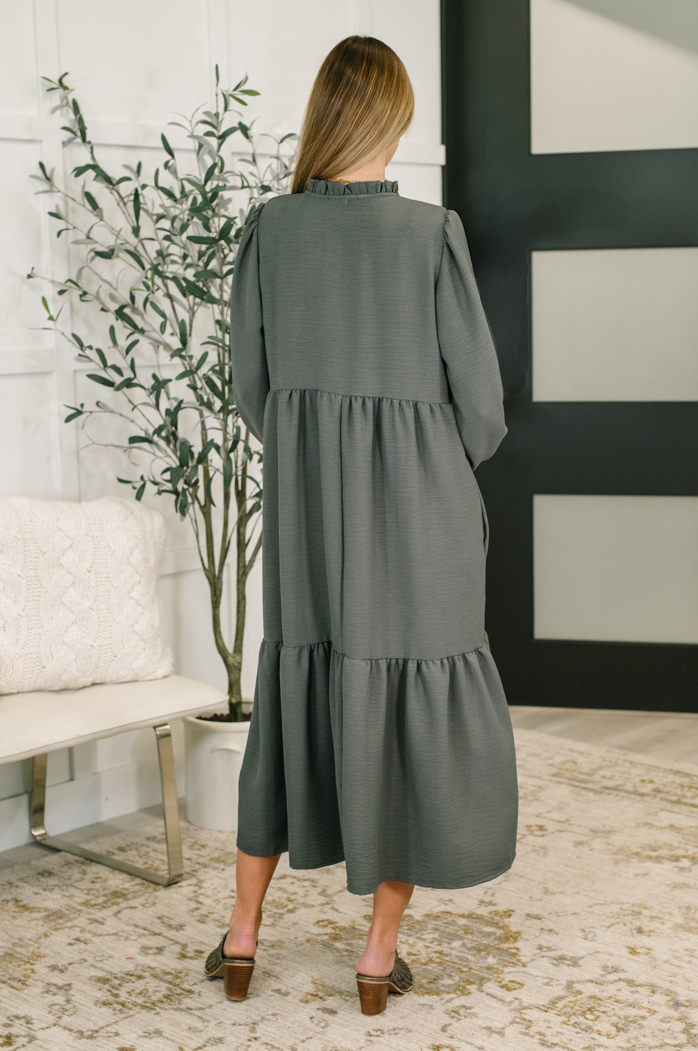 Every Single Touch V-Neck Tiered Dress-Womens-Stay Foxy Boutique, Florissant, Missouri