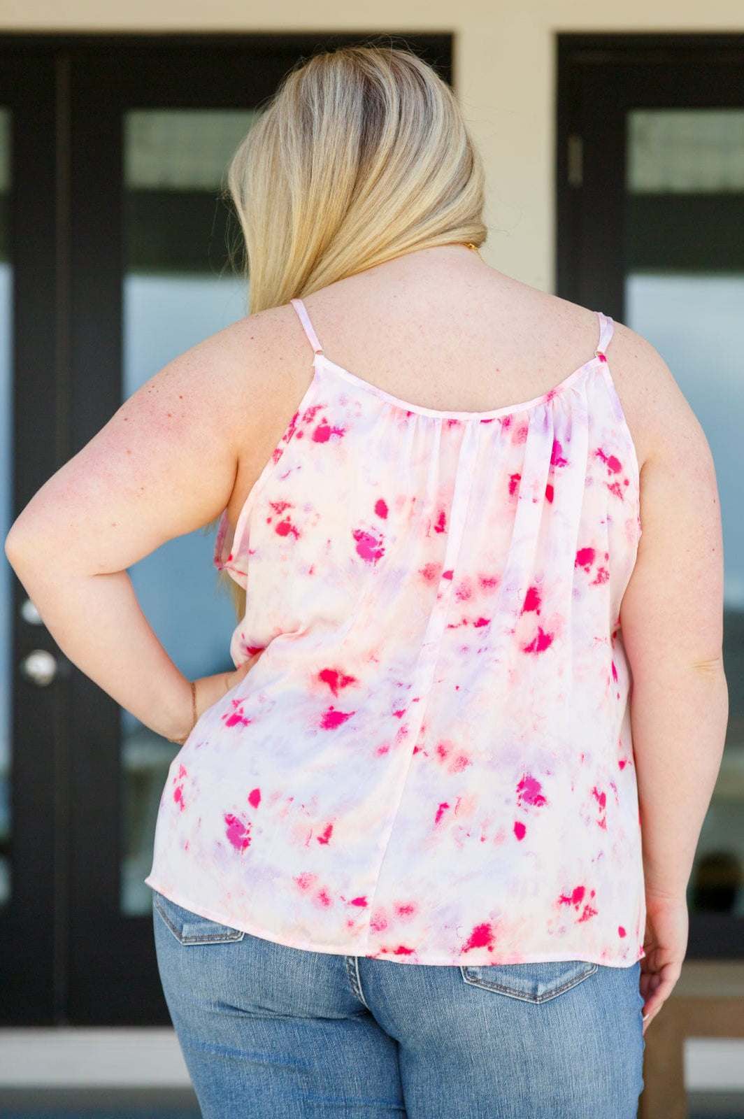 Everything is Fine Floral Camisole-Tops-Stay Foxy Boutique, Florissant, Missouri