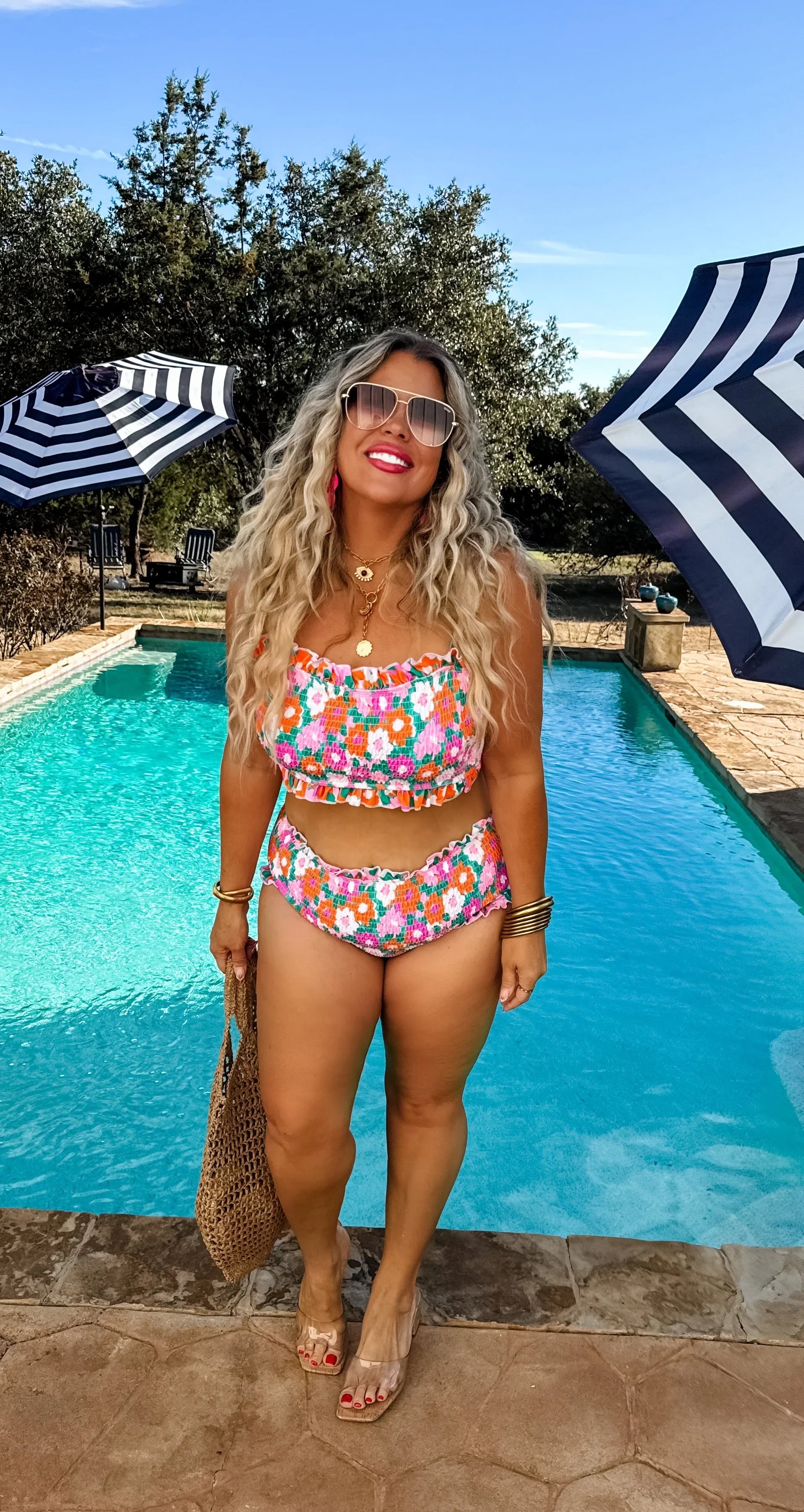 PREORDER: Amalfi Blooms Swim Set-Womens-Stay Foxy Boutique, Florissant, Missouri