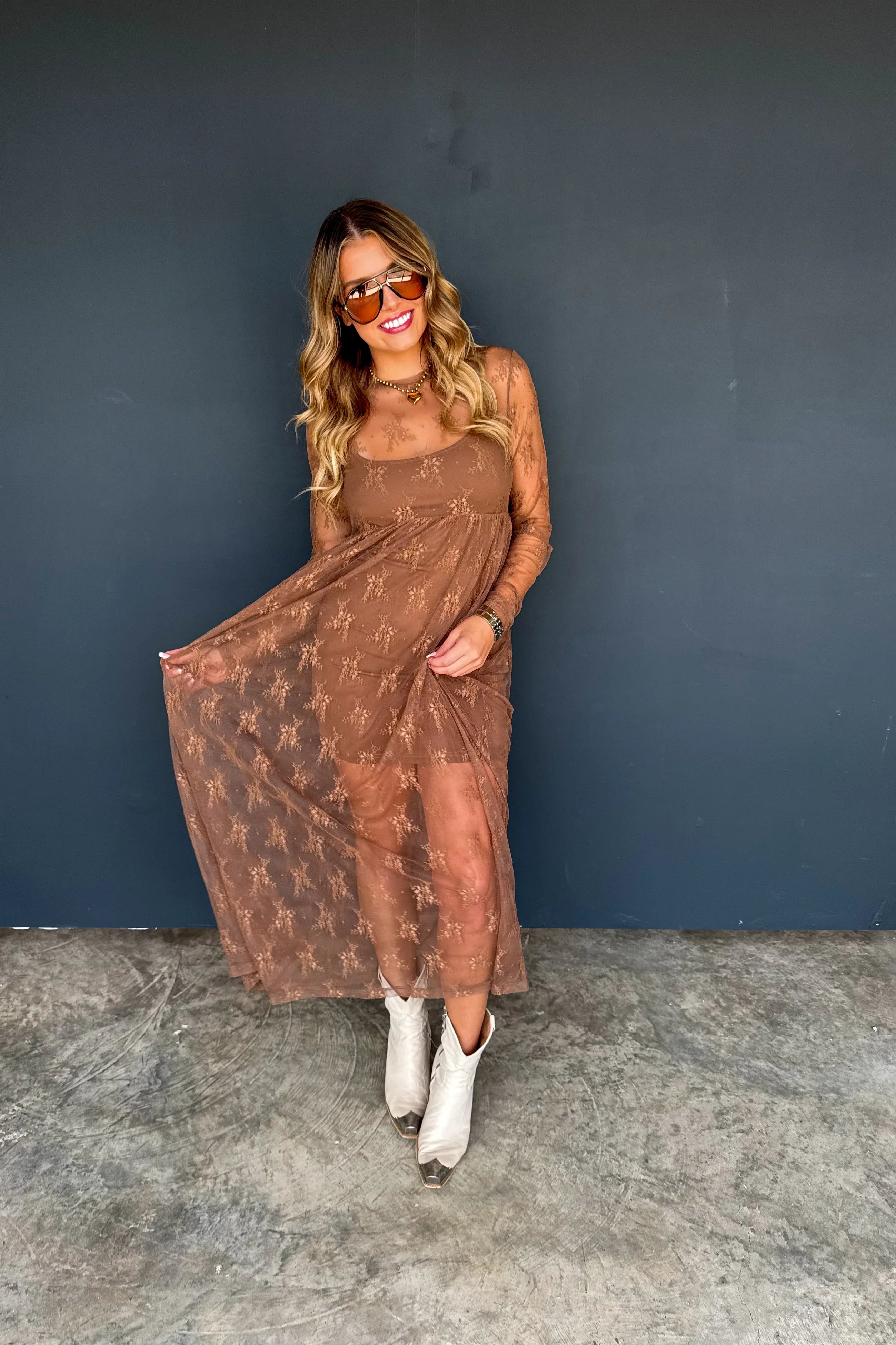 PREORDER: Evangeline Lace Dress-Womens-Stay Foxy Boutique, Florissant, Missouri