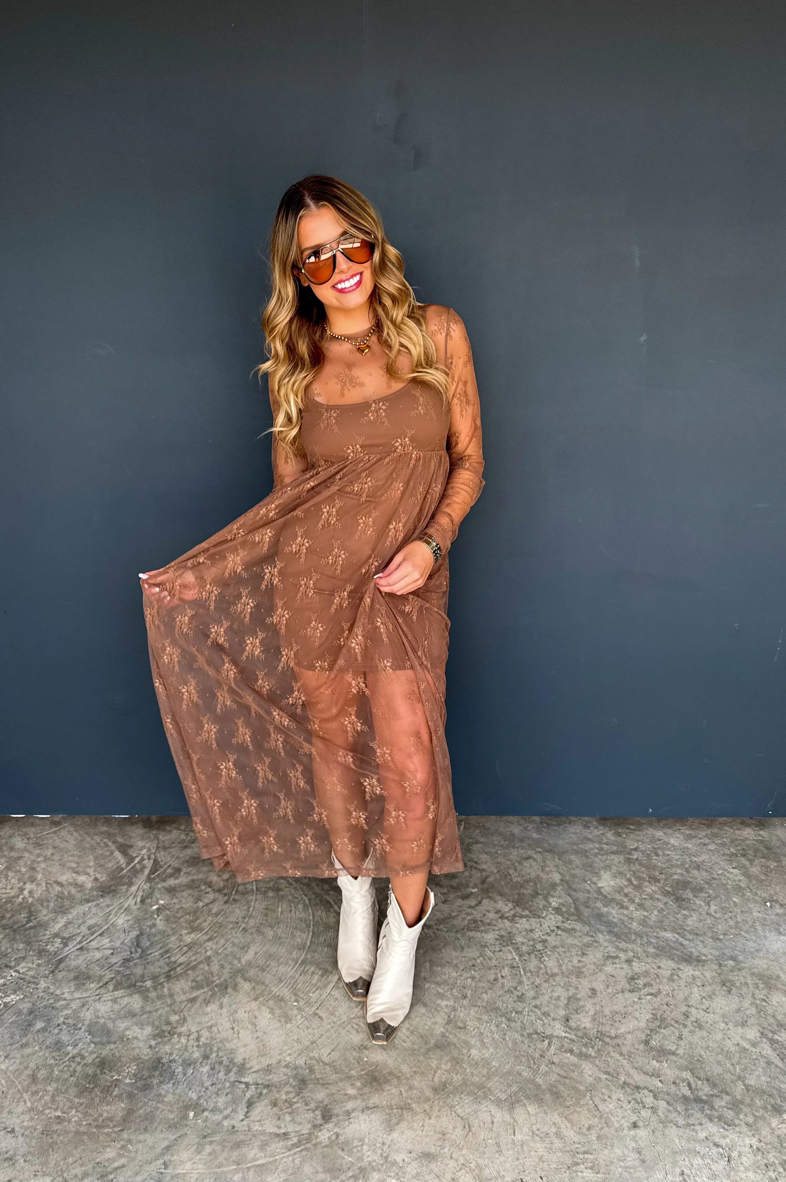 PREORDER: Evangeline Lace Dress-Womens-Stay Foxy Boutique, Florissant, Missouri