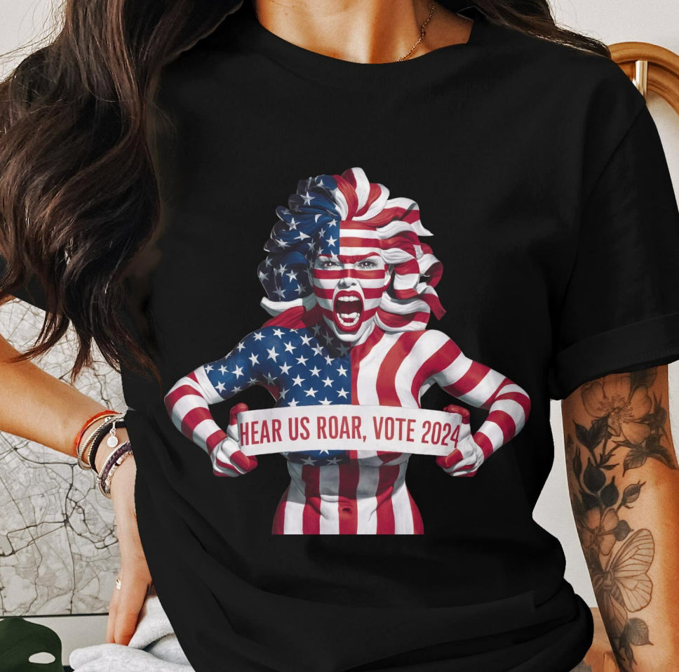 Hear Us Roar Graphic T shirt-Graphic T-Stay Foxy Boutique, Florissant, Missouri