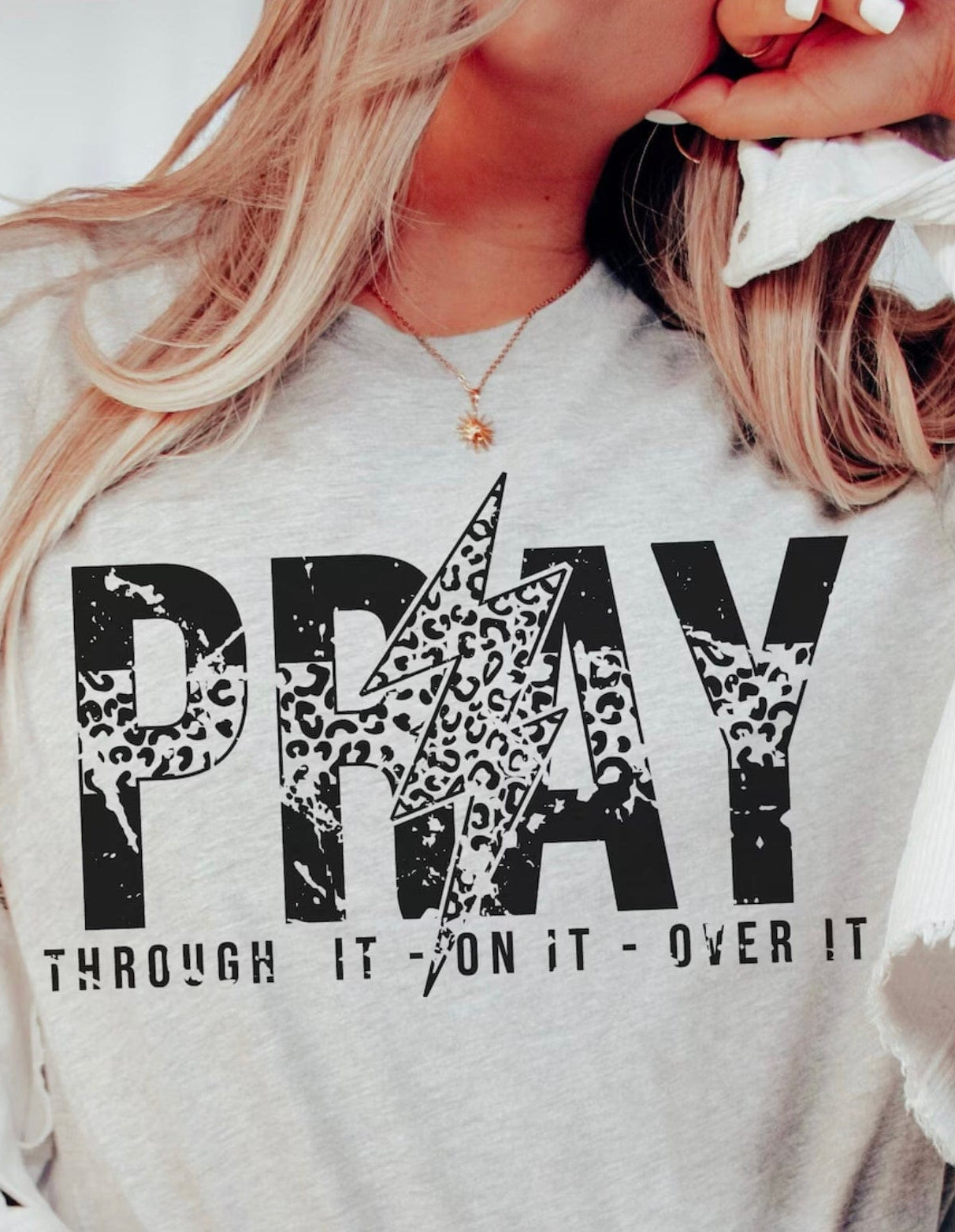 Pray Graphic T-Graphic T-Stay Foxy Boutique, Florissant, Missouri