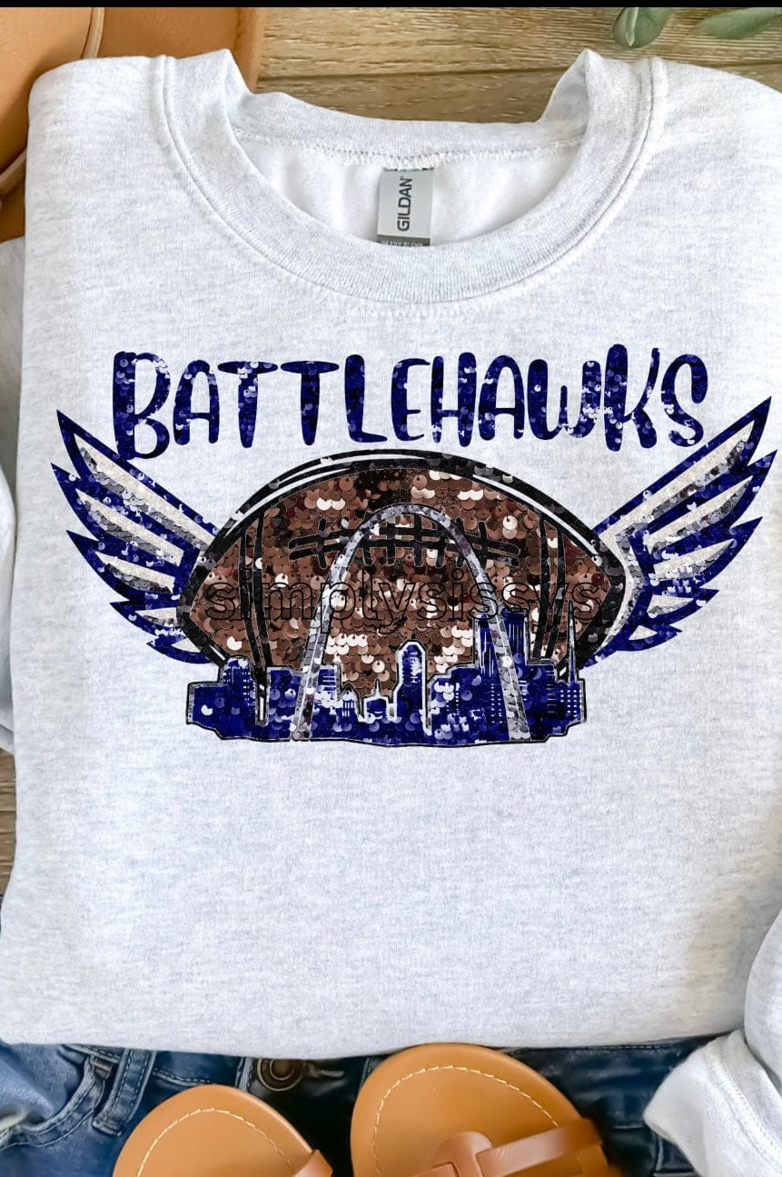 Hawks Graphic T-Graphic T-Stay Foxy Boutique, Florissant, Missouri