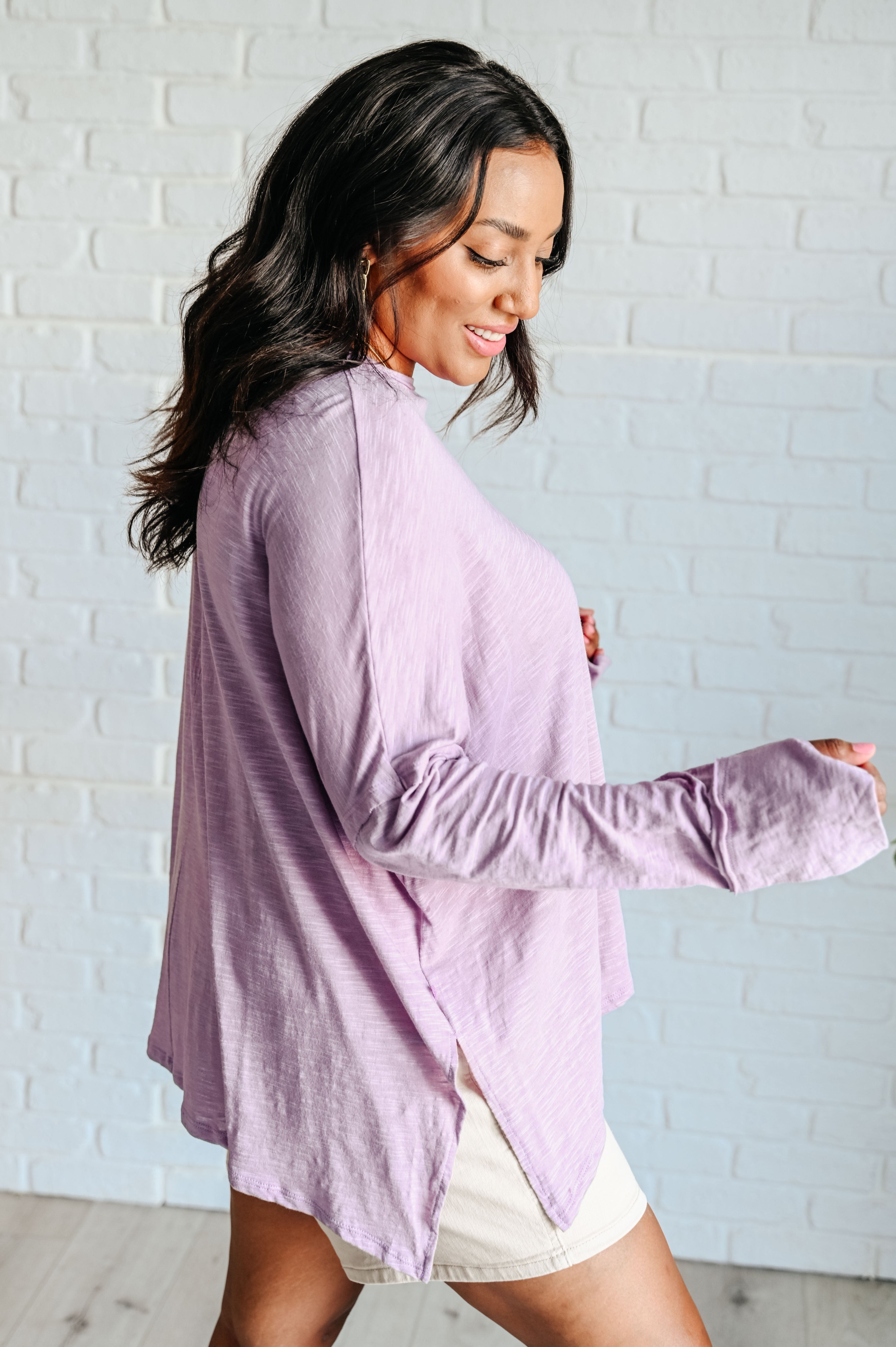 Face It Together Step Hem Pullover-Tops-Stay Foxy Boutique, Florissant, Missouri