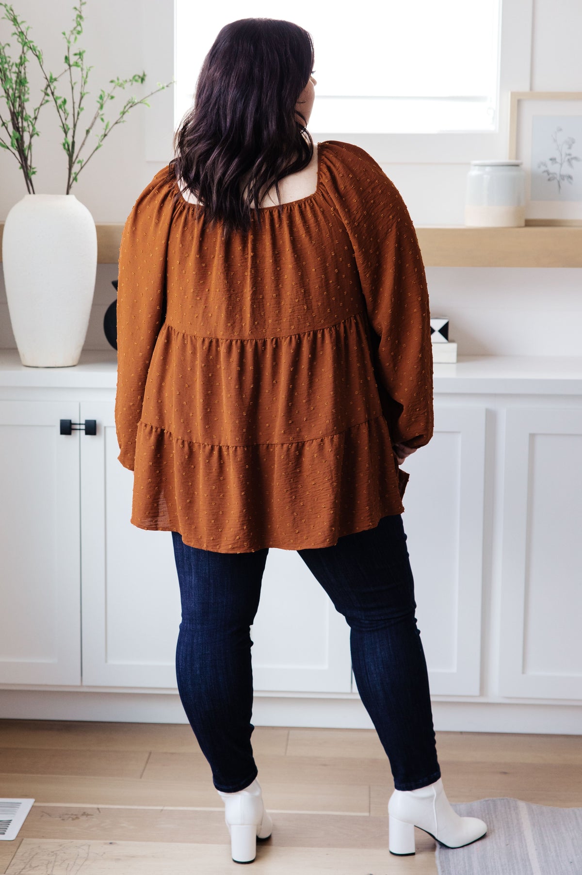 Falling Into You Tiered Babydoll Top-Tops-Stay Foxy Boutique, Florissant, Missouri