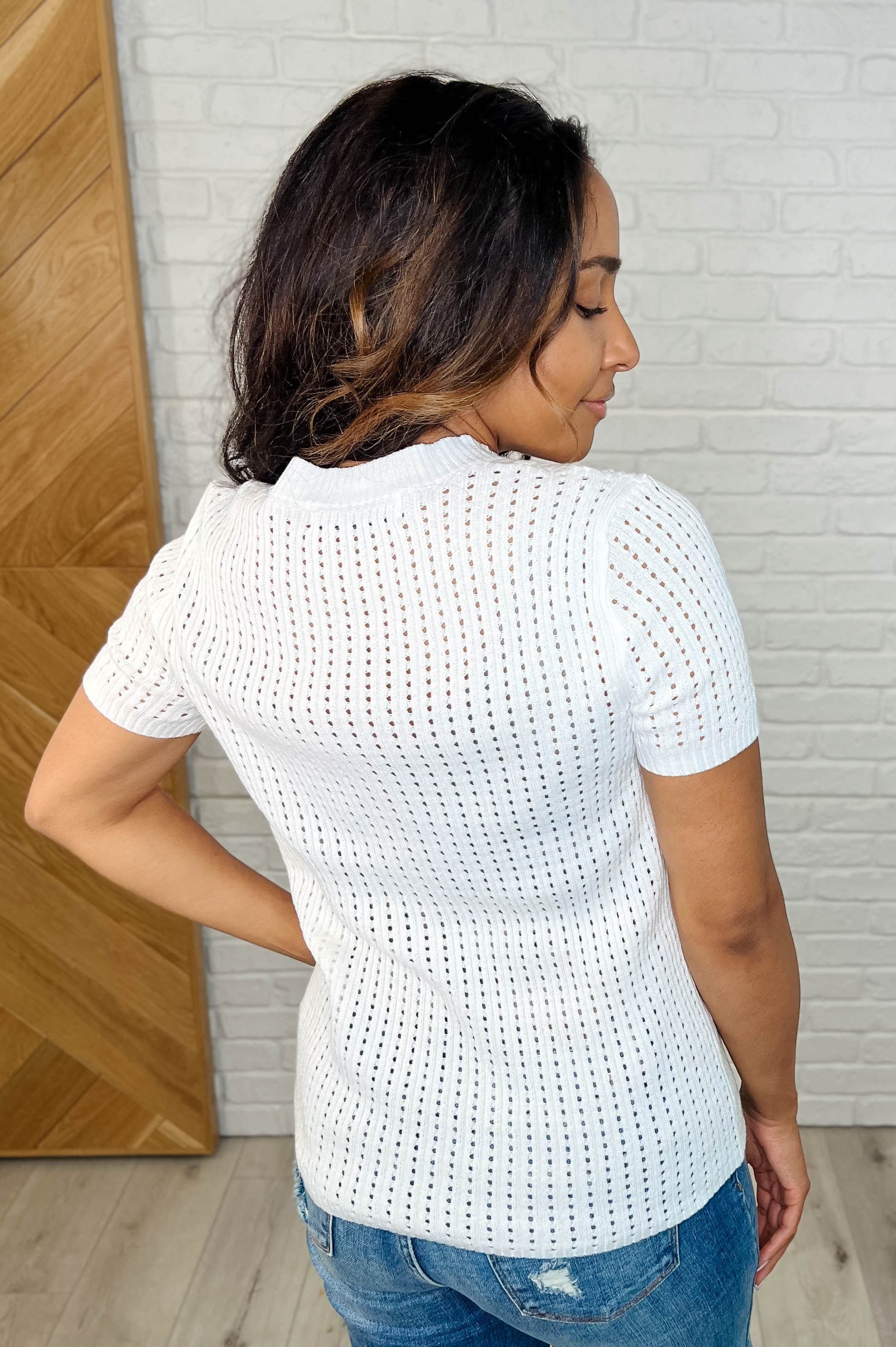Falling Slowly Loose Knit Tee-Tops-Stay Foxy Boutique, Florissant, Missouri