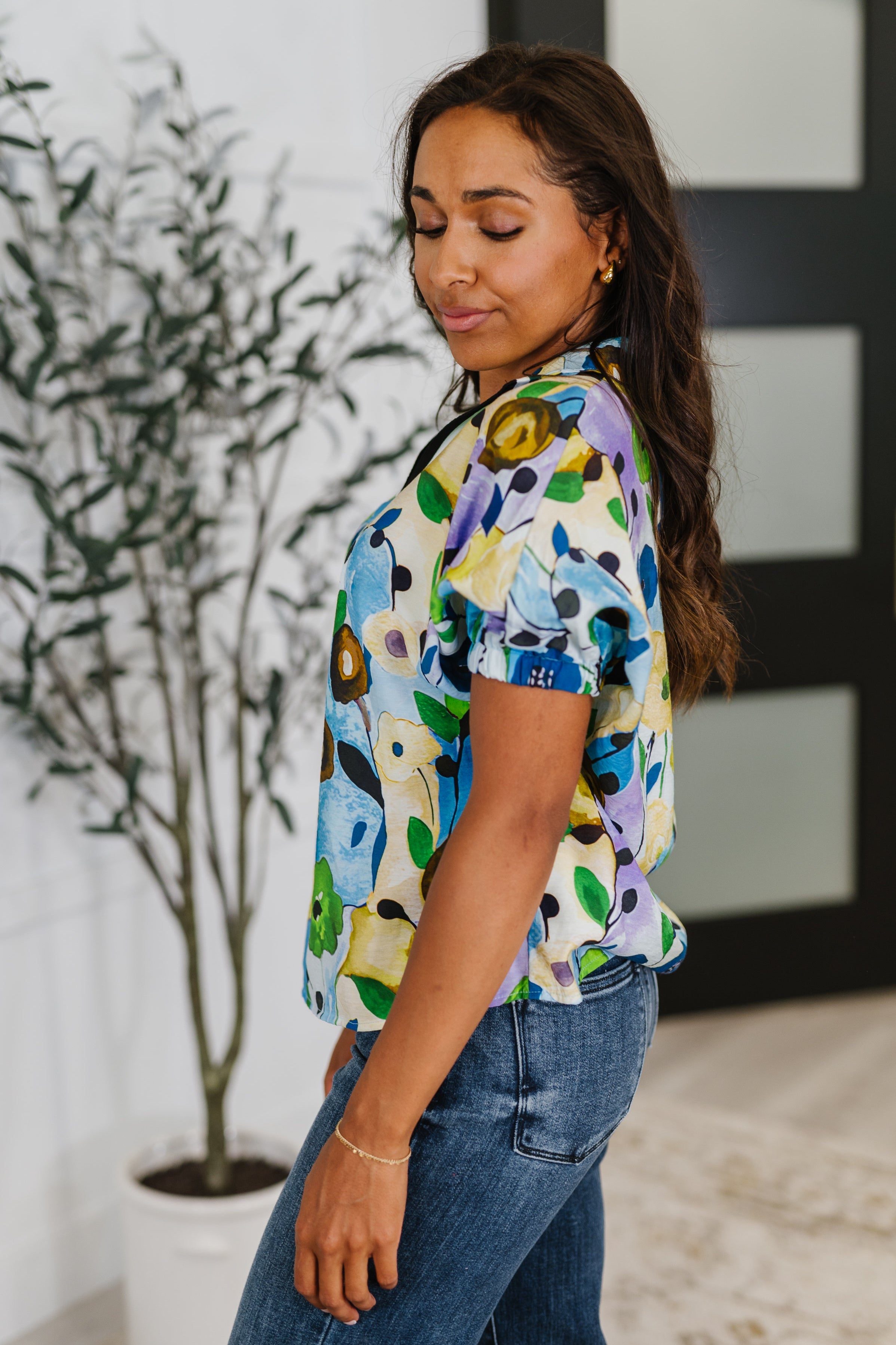 Fielding Questions Floral Top-Womens-Stay Foxy Boutique, Florissant, Missouri