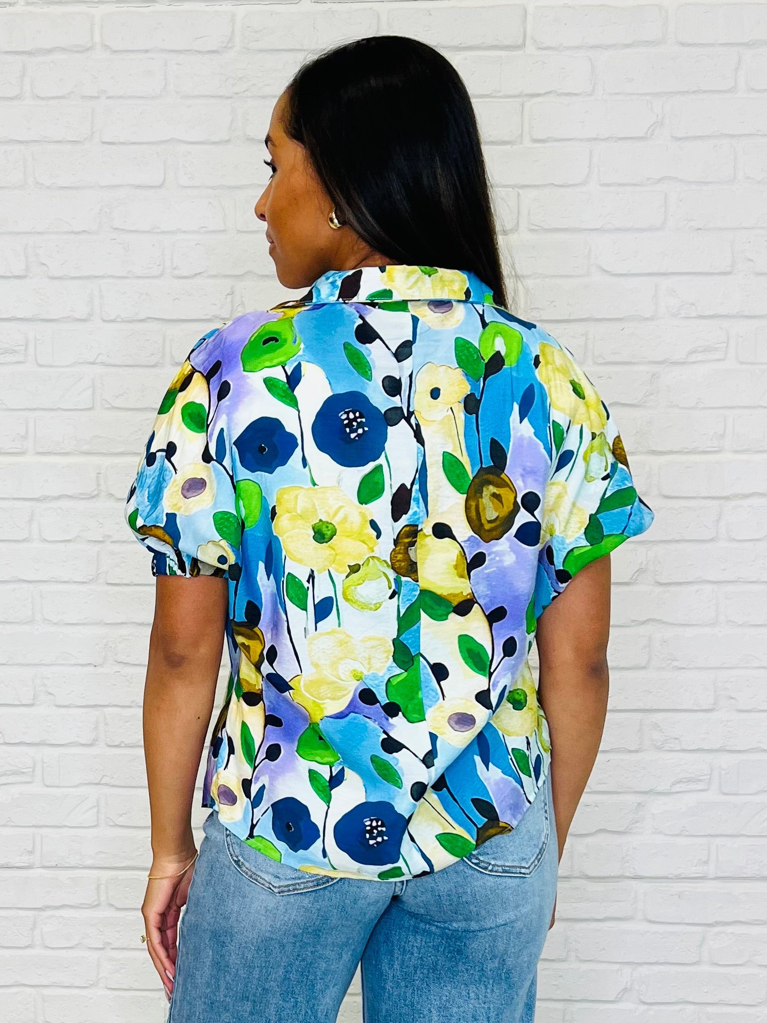 Fielding Questions Floral Top-Womens-Stay Foxy Boutique, Florissant, Missouri