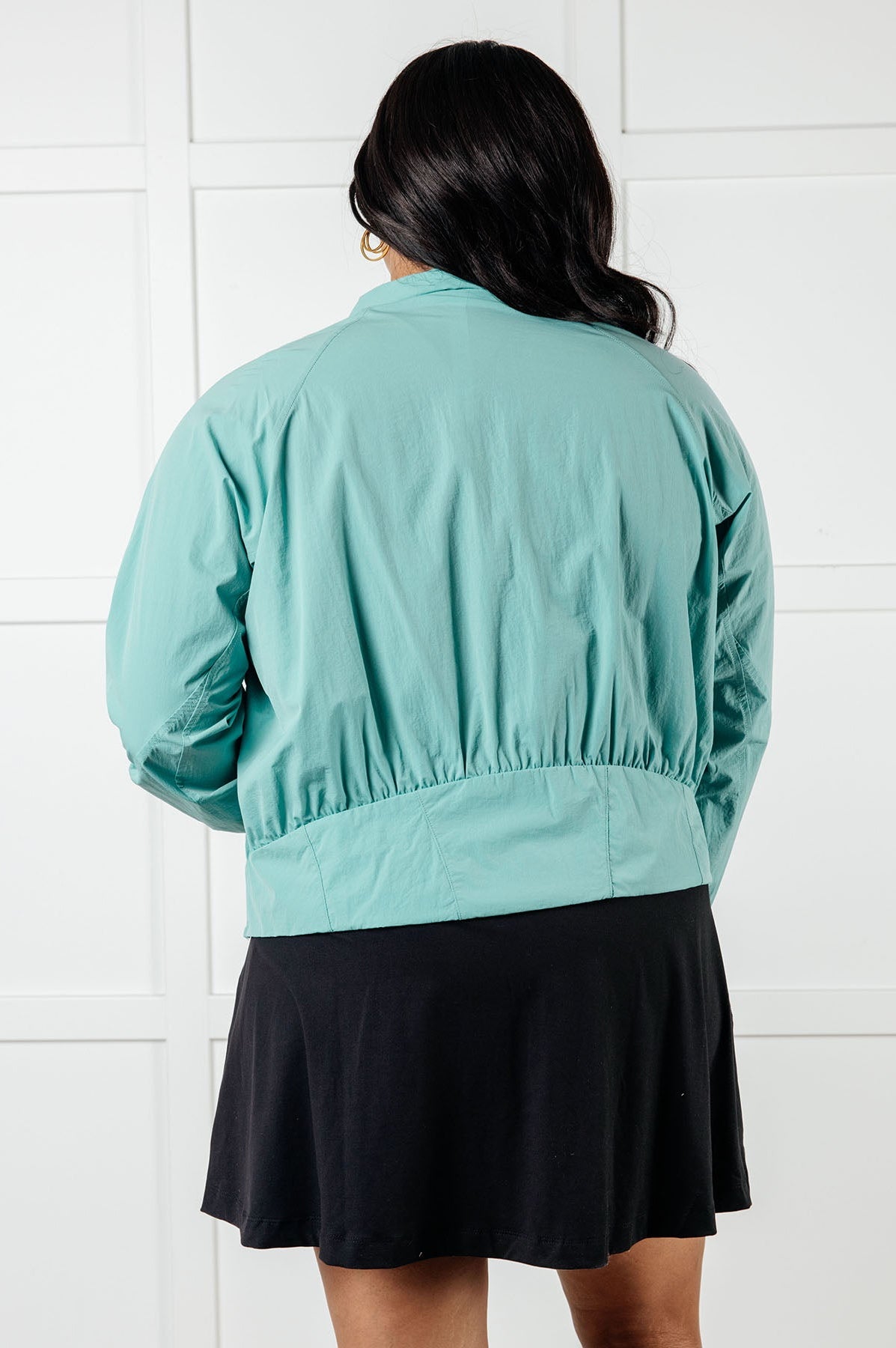 Fit Happens Nylon Tennis Jacket in Tidal Wave-Layers-Stay Foxy Boutique, Florissant, Missouri