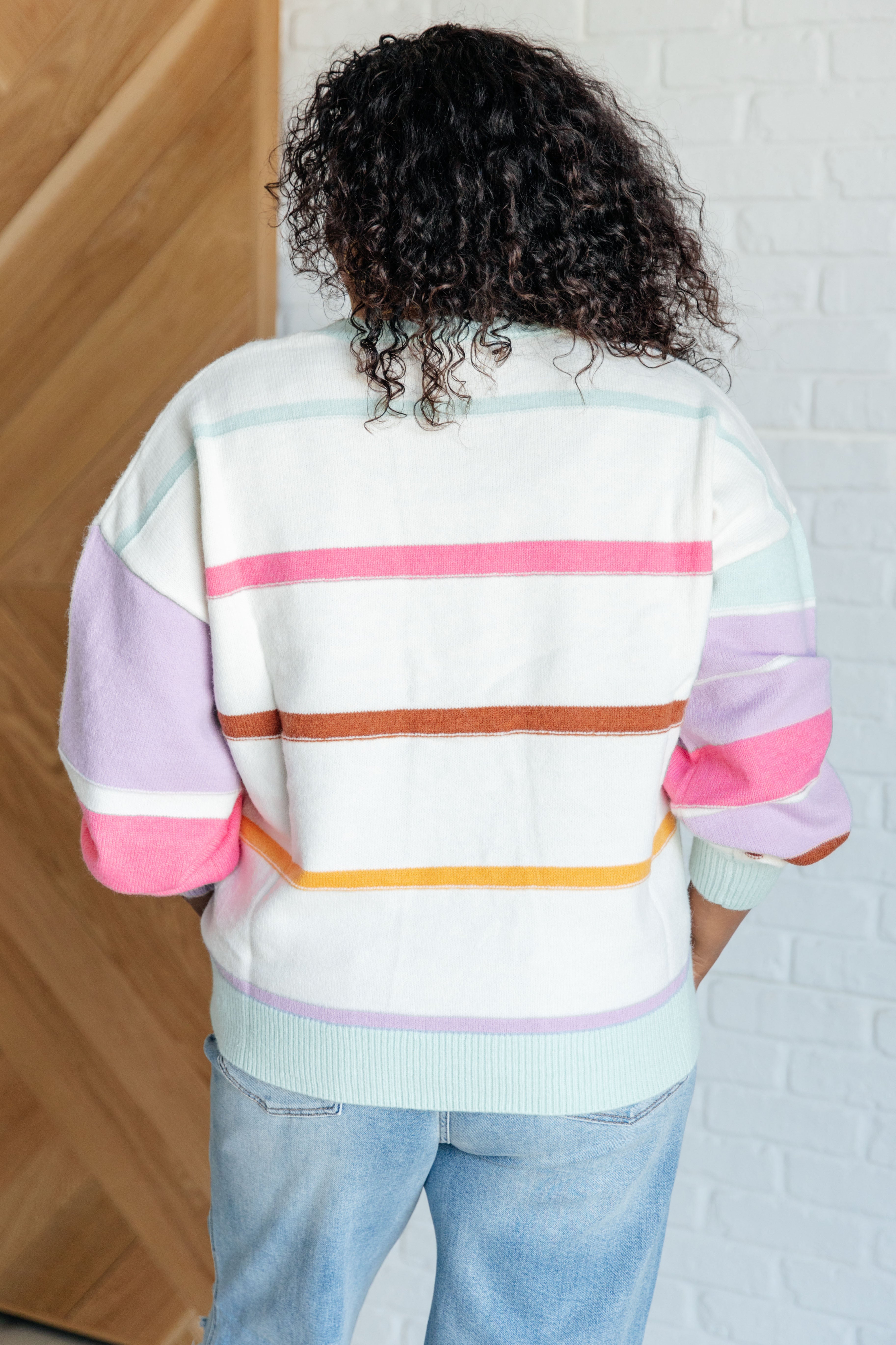 Flawless Features Striped Sweater-Tops-Stay Foxy Boutique, Florissant, Missouri