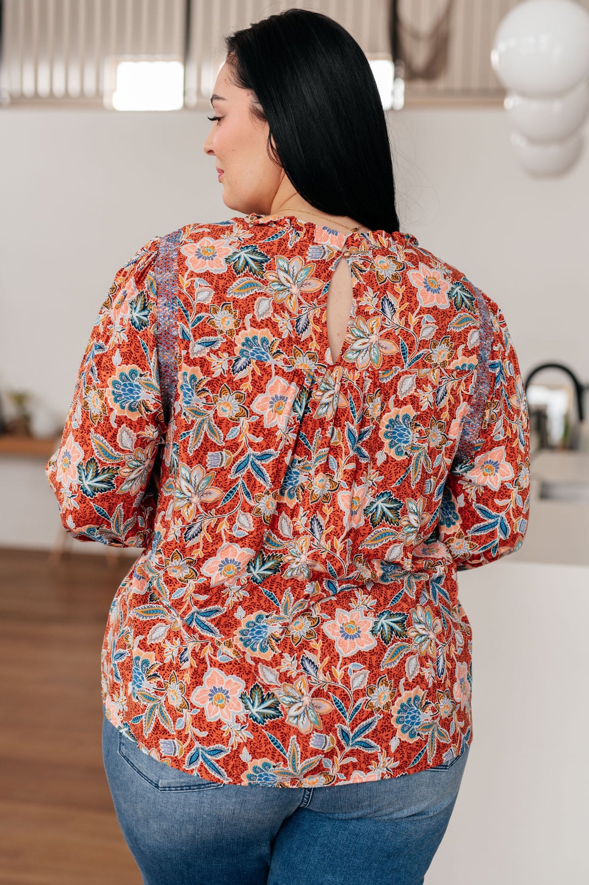 Floral Delight Blouse-Blouses-Stay Foxy Boutique, Florissant, Missouri