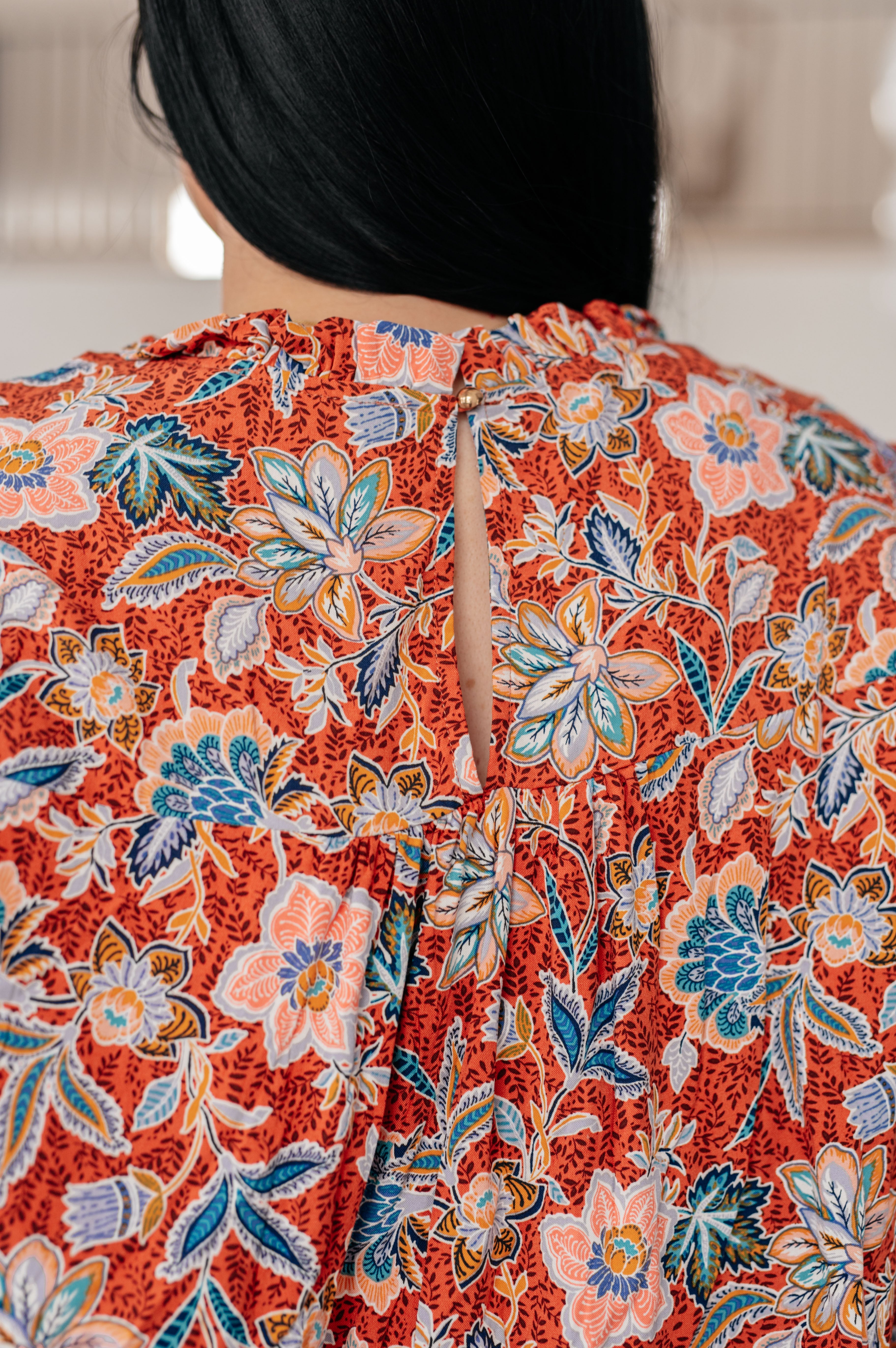 Floral Delight Blouse-Blouses-Stay Foxy Boutique, Florissant, Missouri